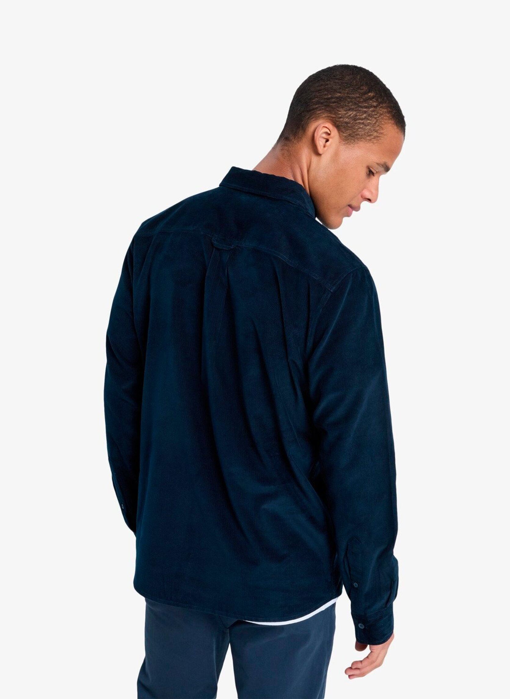 Chemises Smoke Trail Cord homme marine Quiksilver Chemises Smoke Trail Cord homme marine DARK NAVY