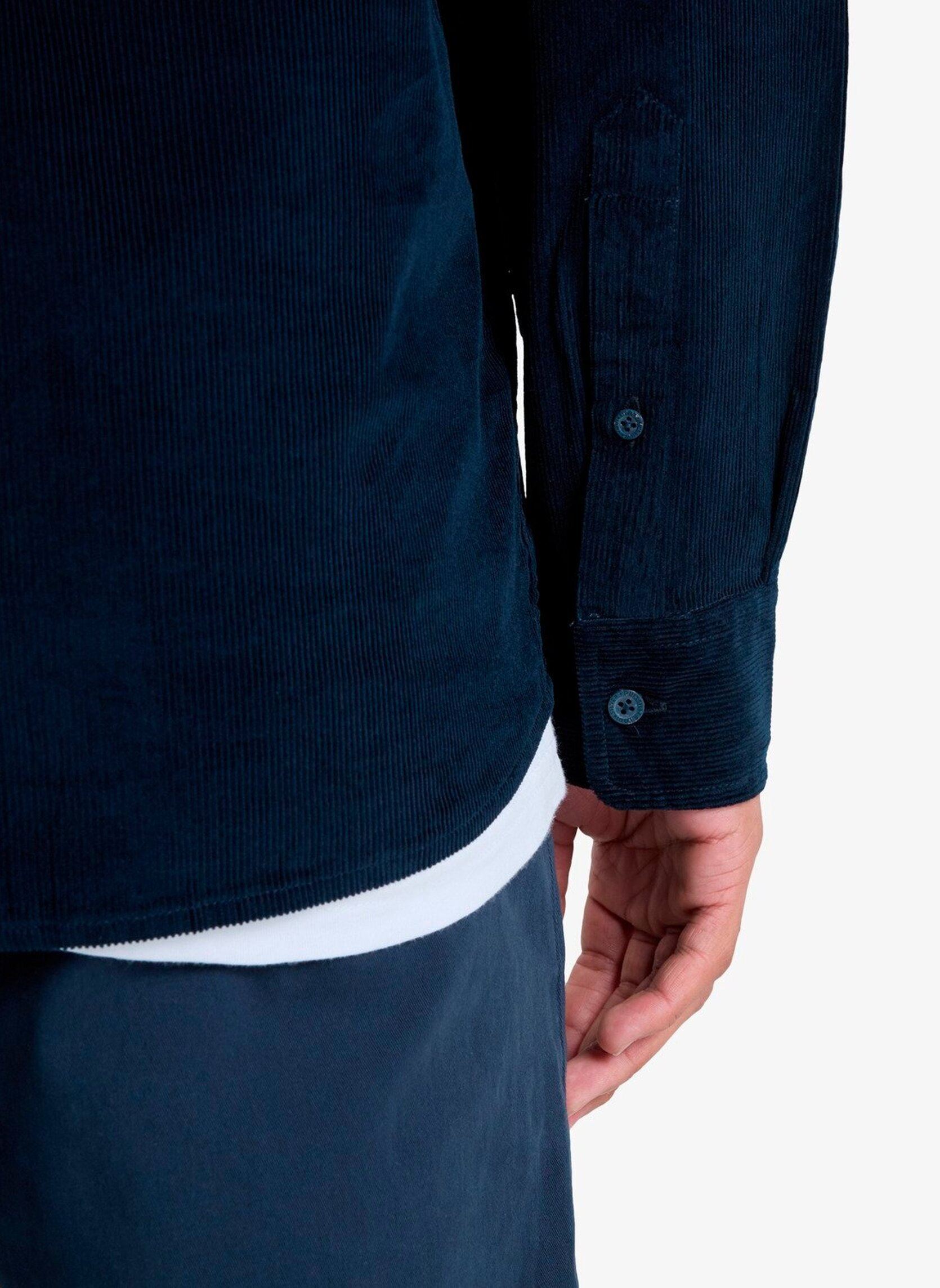 Chemises Smoke Trail Cord homme marine Quiksilver Chemises Smoke Trail Cord homme marine DARK NAVY