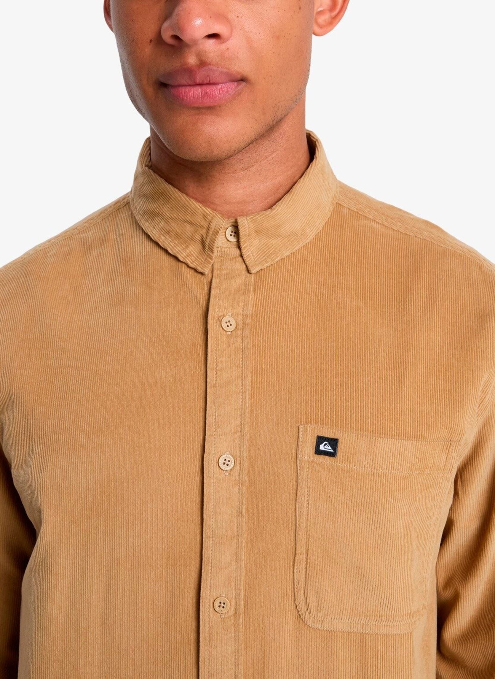 Chemises Smoke Trail Cord homme beige Quiksilver Chemises Smoke Trail Cord homme beige khaki