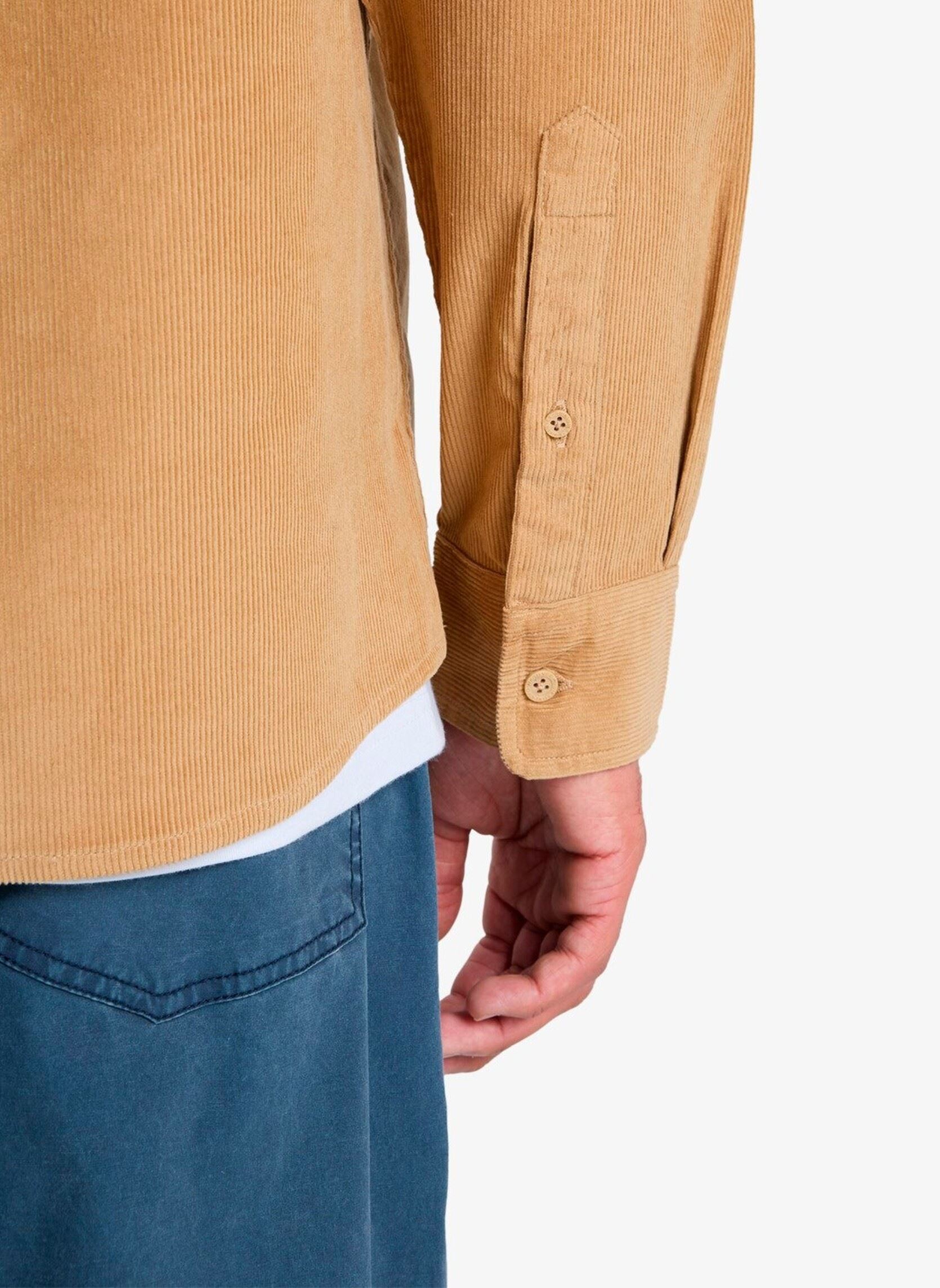 Chemises Smoke Trail Cord homme beige Quiksilver Chemises Smoke Trail Cord homme beige khaki