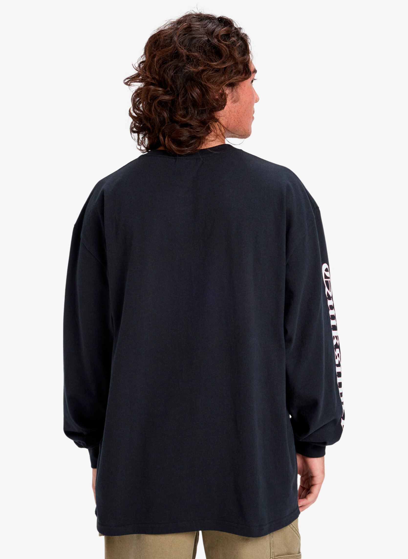 Tee-shirts manches longues Mercury Old English Ls homme noir Quiksilver Tee-shirts manches longues Mercury Old English Ls homme noir Black