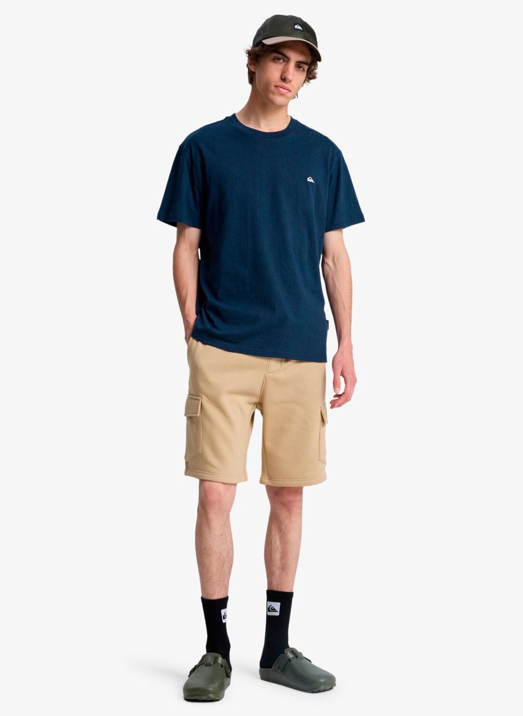 Tee-shirts manches courtes Mw Neps Ss homme bleu Quiksilver Tee-shirts manches courtes Mw Neps Ss homme bleu Dark Navy