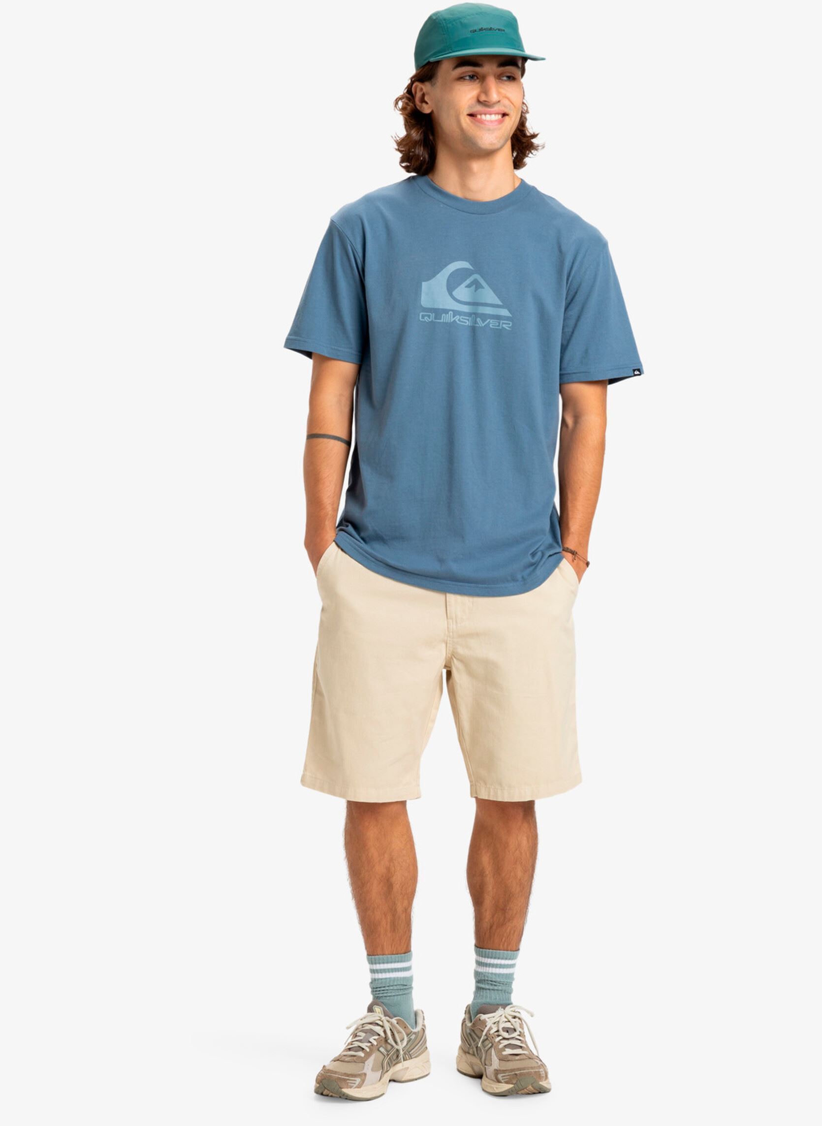 Tee-shirts manches courtes Ev Comp Logo Ss homme bleu Quiksilver Tee-shirts manches courtes Ev Comp Logo Ss homme bleu China blue
