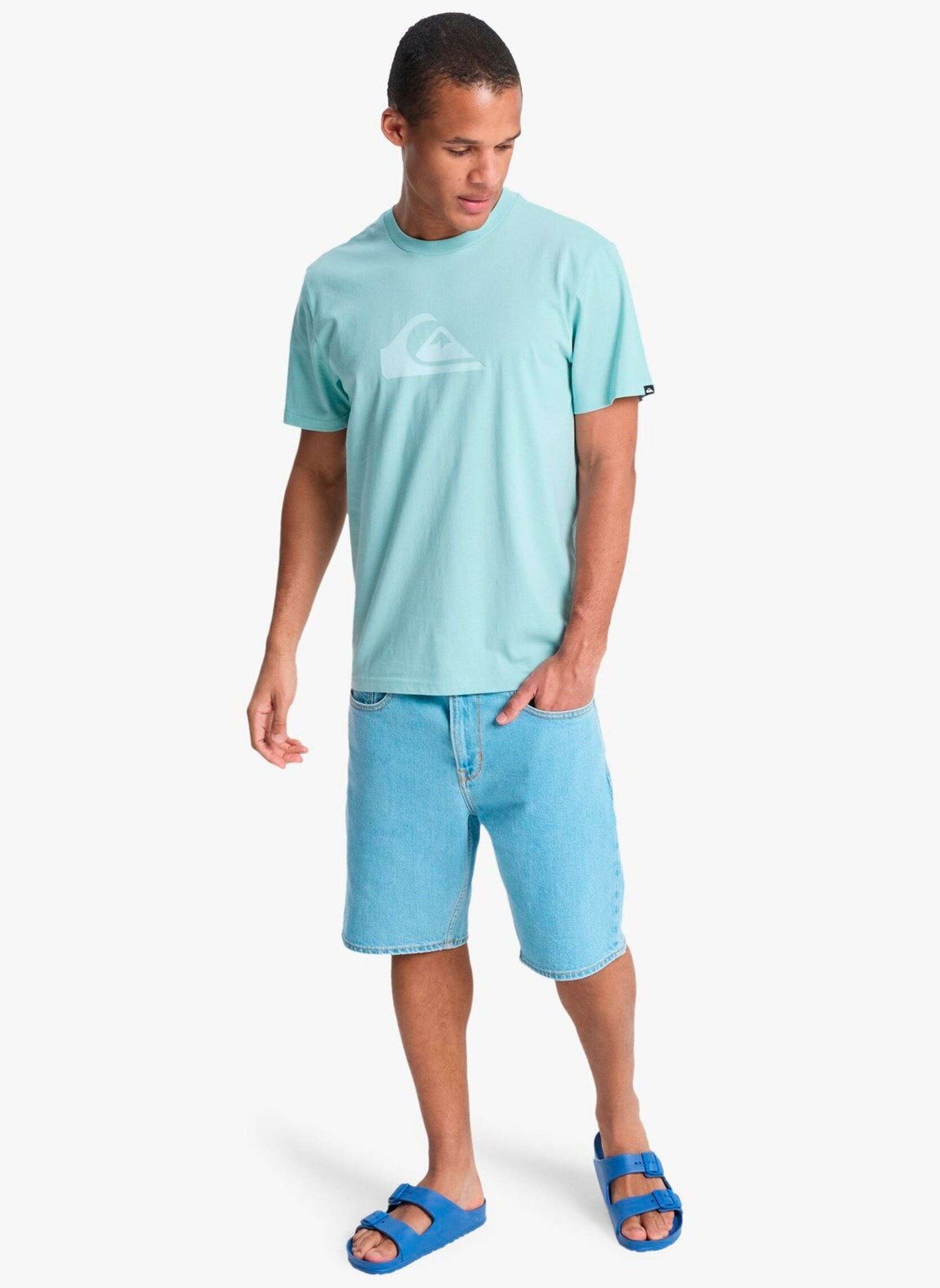 Kurzarm-T-Shirts Ev Comp Logo Ss herren blau Quiksilver Kurzarm-T-Shirts Ev Comp Logo Ss herren blau Blue haze