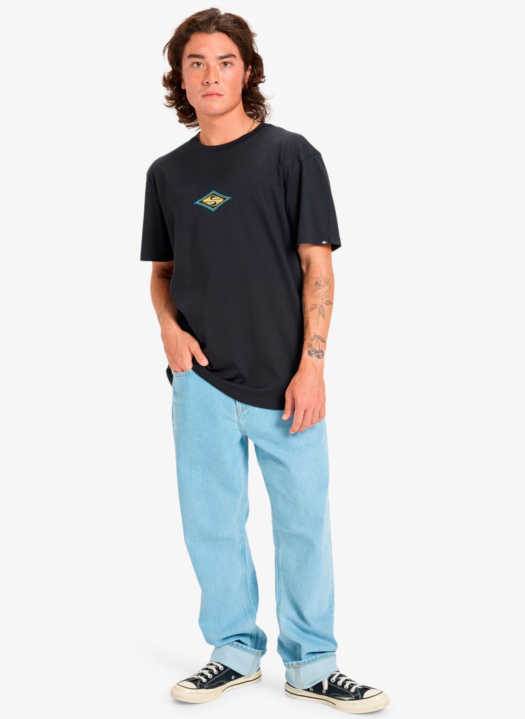 Tee-shirts manches courtes Ev Swell Ovation Ss homme noir Quiksilver Tee-shirts manches courtes Ev Swell Ovation Ss homme noir BLACK