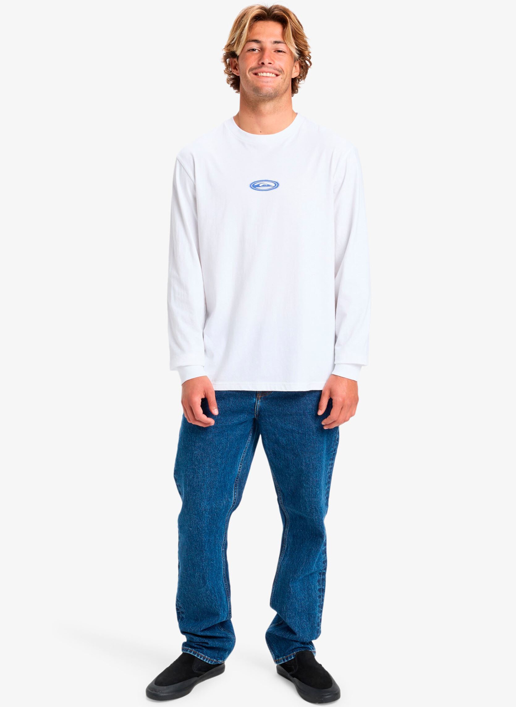 Tee-shirts manches longues Ev Heaven Like Ls homme blanc Quiksilver Tee-shirts manches longues Ev Heaven Like Ls homme blanc White