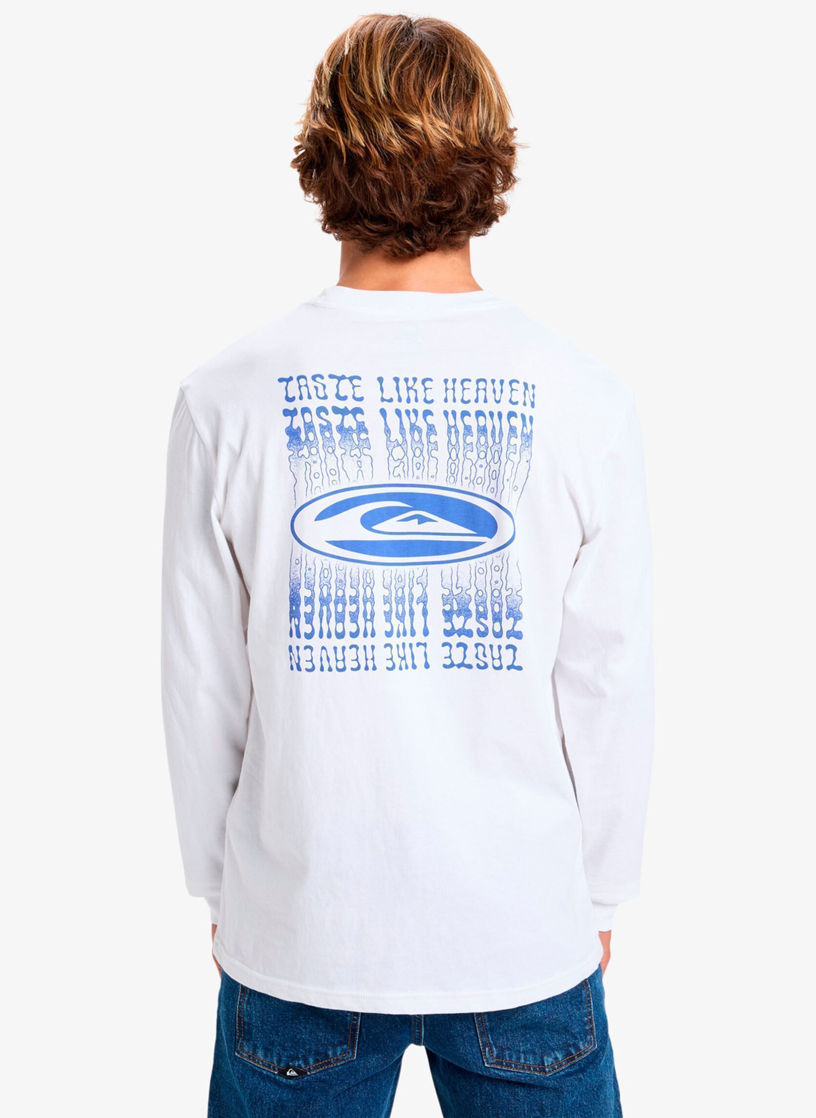 Tee-shirts manches longues Ev Heaven Like Ls homme blanc Quiksilver Tee-shirts manches longues Ev Heaven Like Ls homme blanc White