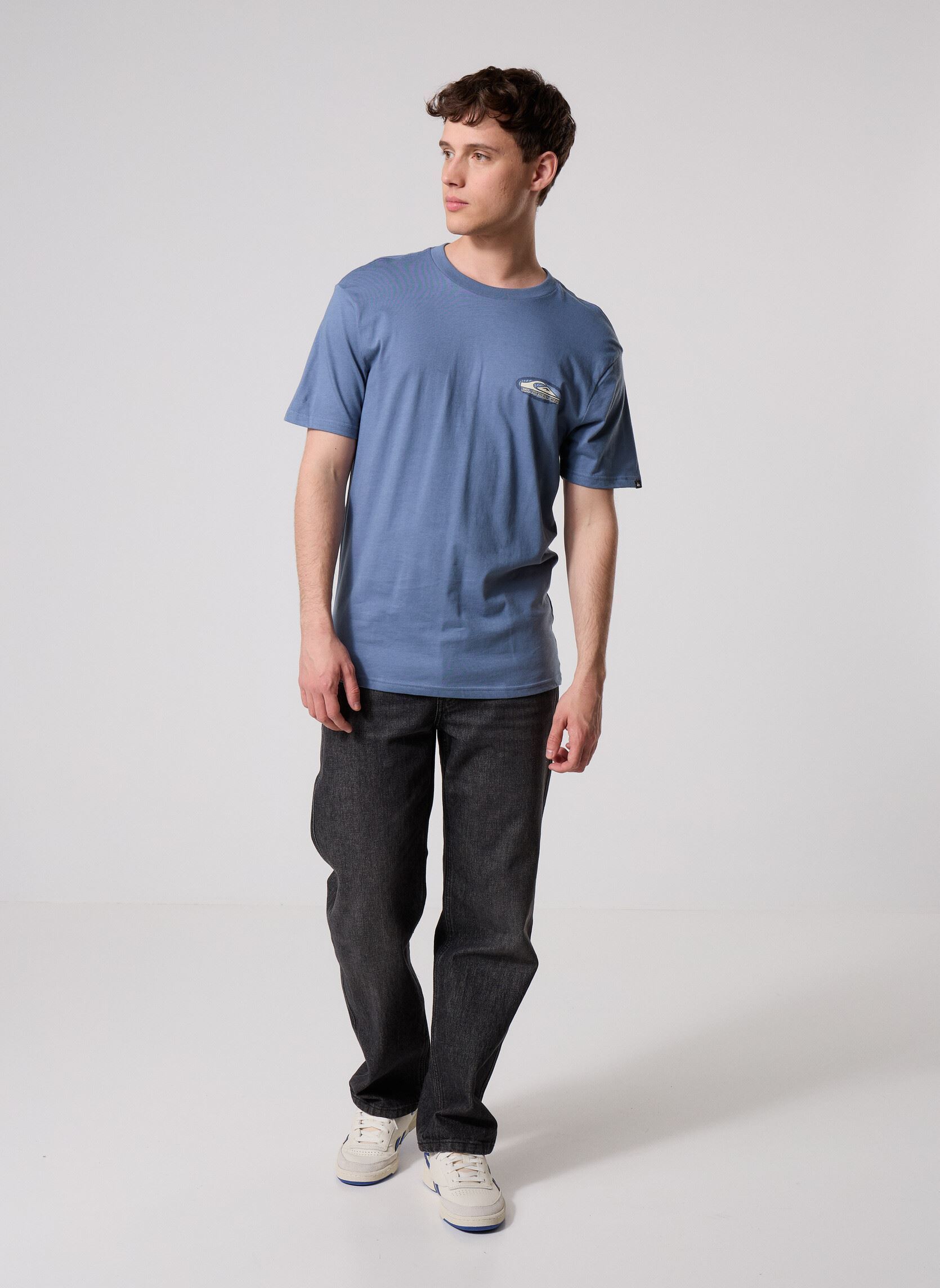 Tee-shirts manches courtes Evo Border Lines Ss homme bleu Quiksilver Tee-shirts manches courtes Evo Border Lines Ss homme bleu China blue