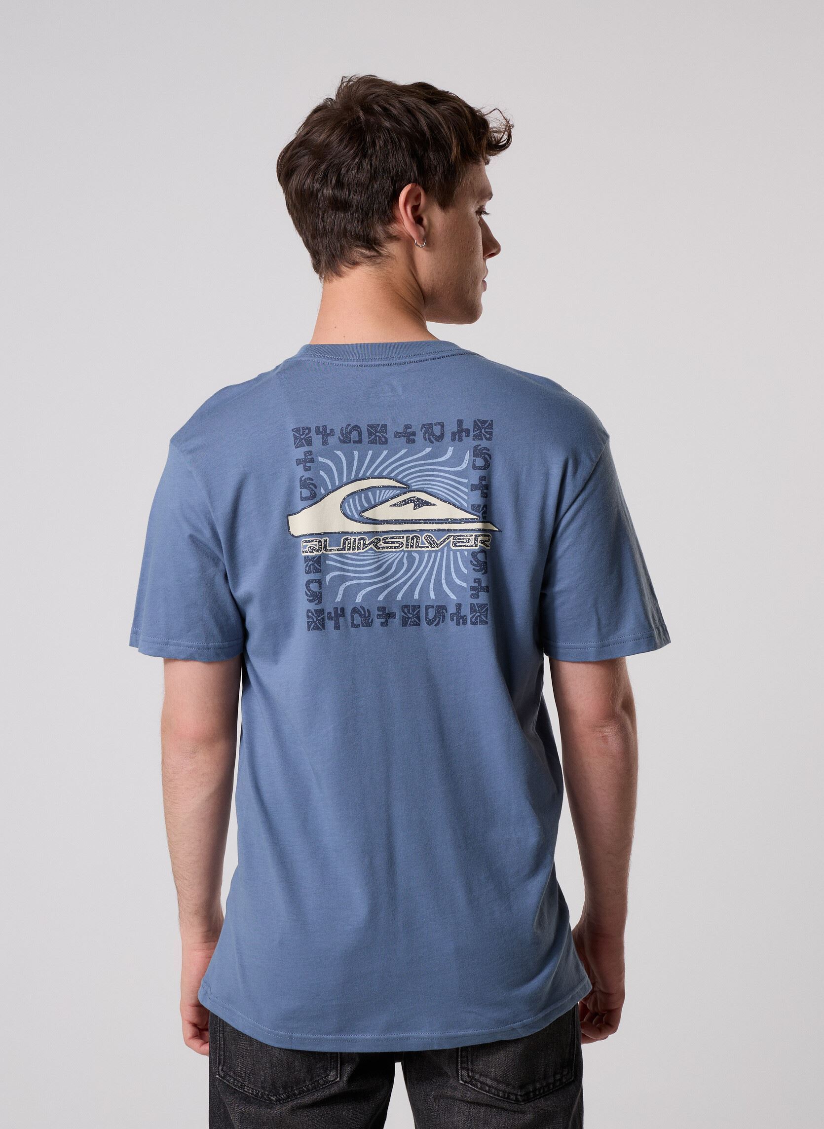 Tee-shirts manches courtes Evo Border Lines Ss homme bleu Quiksilver Tee-shirts manches courtes Evo Border Lines Ss homme bleu China blue