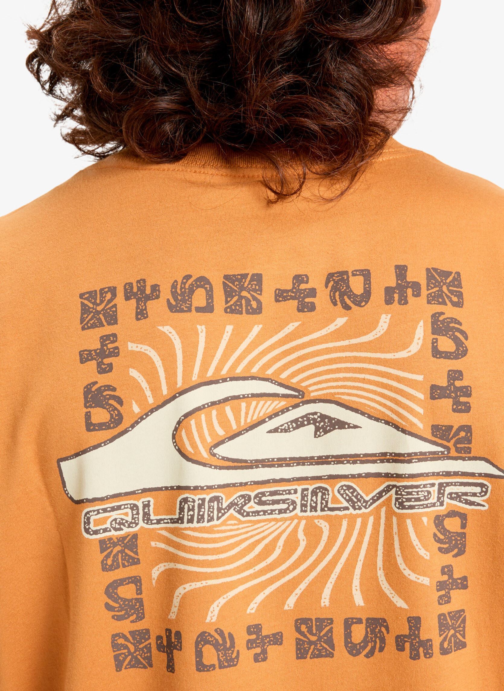 Tee-shirts manches courtes Evo Border Lines Ss homme marron Quiksilver Tee-shirts manches courtes Evo Border Lines Ss homme marron Almond