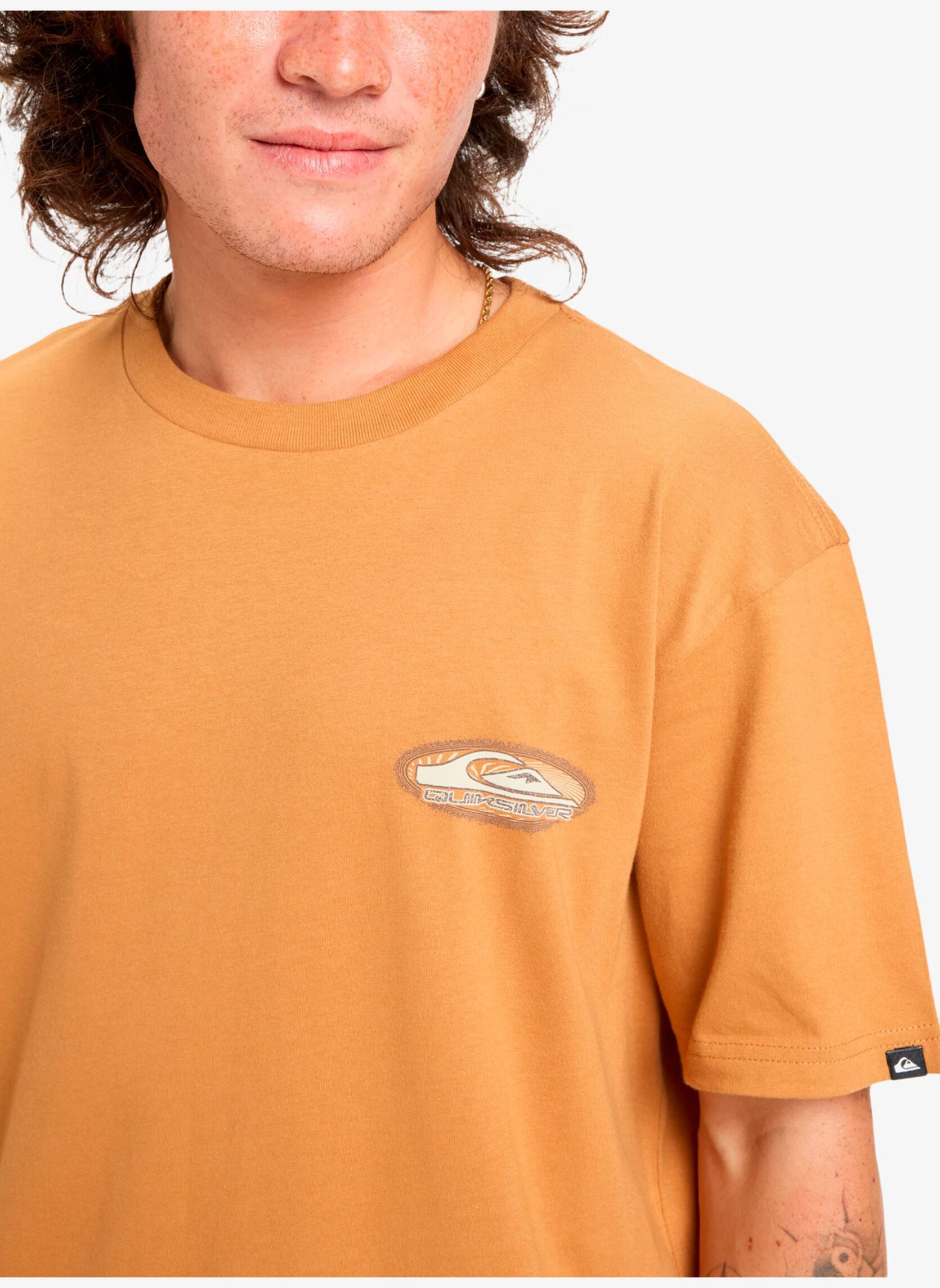 Tee-shirts manches courtes Evo Border Lines Ss homme marron Quiksilver Tee-shirts manches courtes Evo Border Lines Ss homme marron Almond