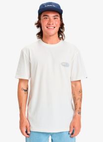 Kurzarm-T-Shirts Evo Border Lines Ss herren weiß Quiksilver Kurzarm-T-Shirts Evo Border Lines Ss herren weiß Snow white