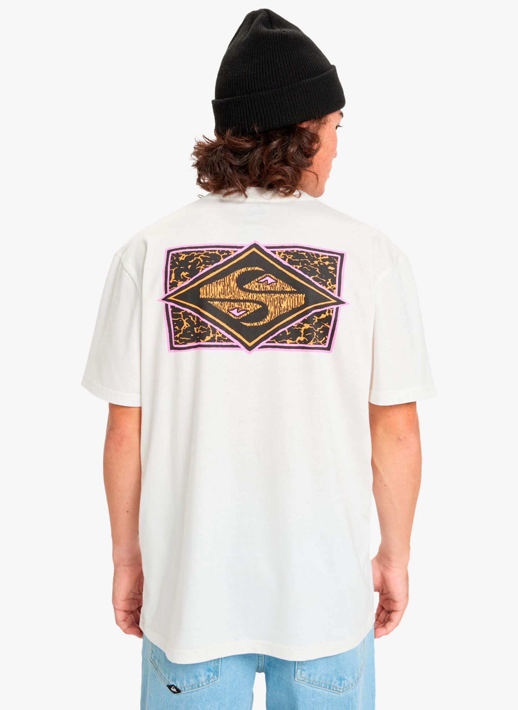 Tee-shirts manches courtes Evo Youth Crisis Ss homme blanc Quiksilver Tee-shirts manches courtes Evo Youth Crisis Ss homme blanc Snow white