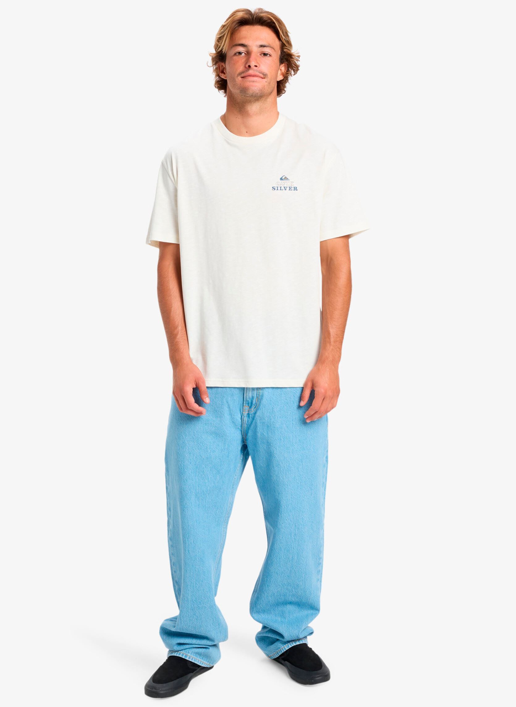 Tee-shirts manches courtes Cl Soul Maze Ss homme blanc Quiksilver Tee-shirts manches courtes Cl Soul Maze Ss homme blanc SNOW WHITE