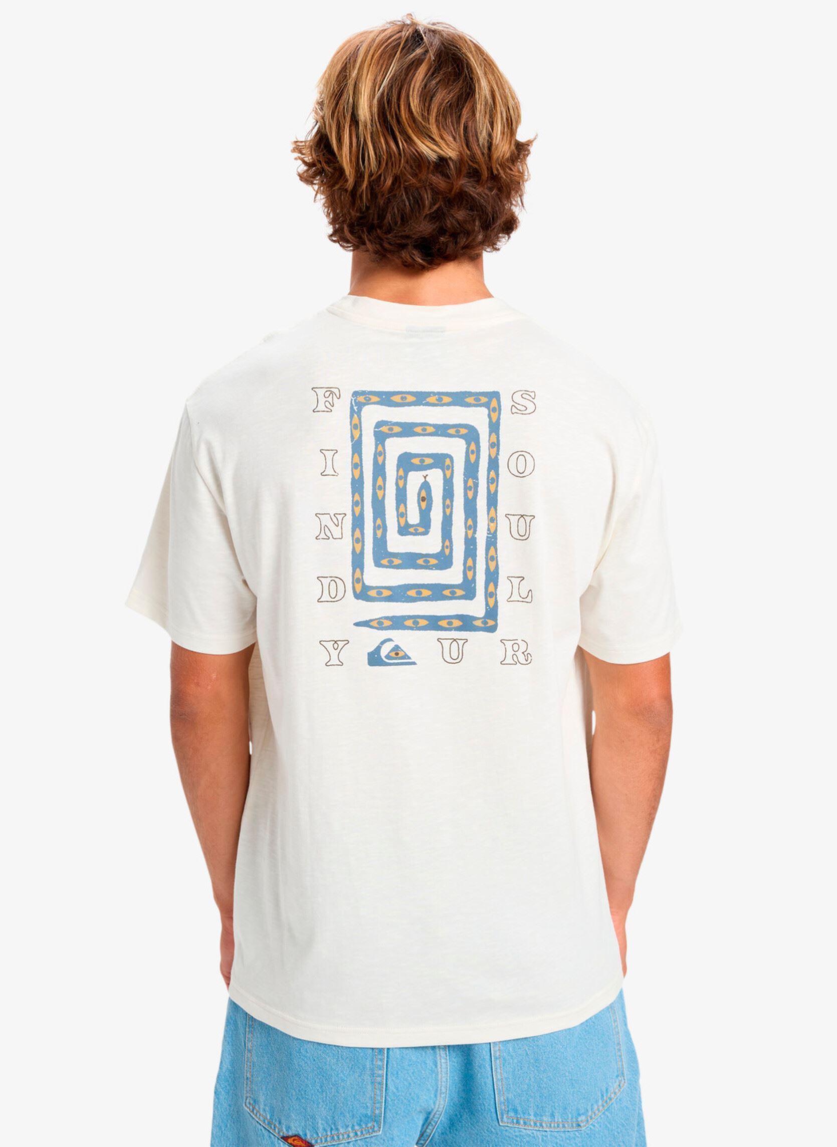 Tee-shirts manches courtes Cl Soul Maze Ss homme blanc Quiksilver Tee-shirts manches courtes Cl Soul Maze Ss homme blanc SNOW WHITE