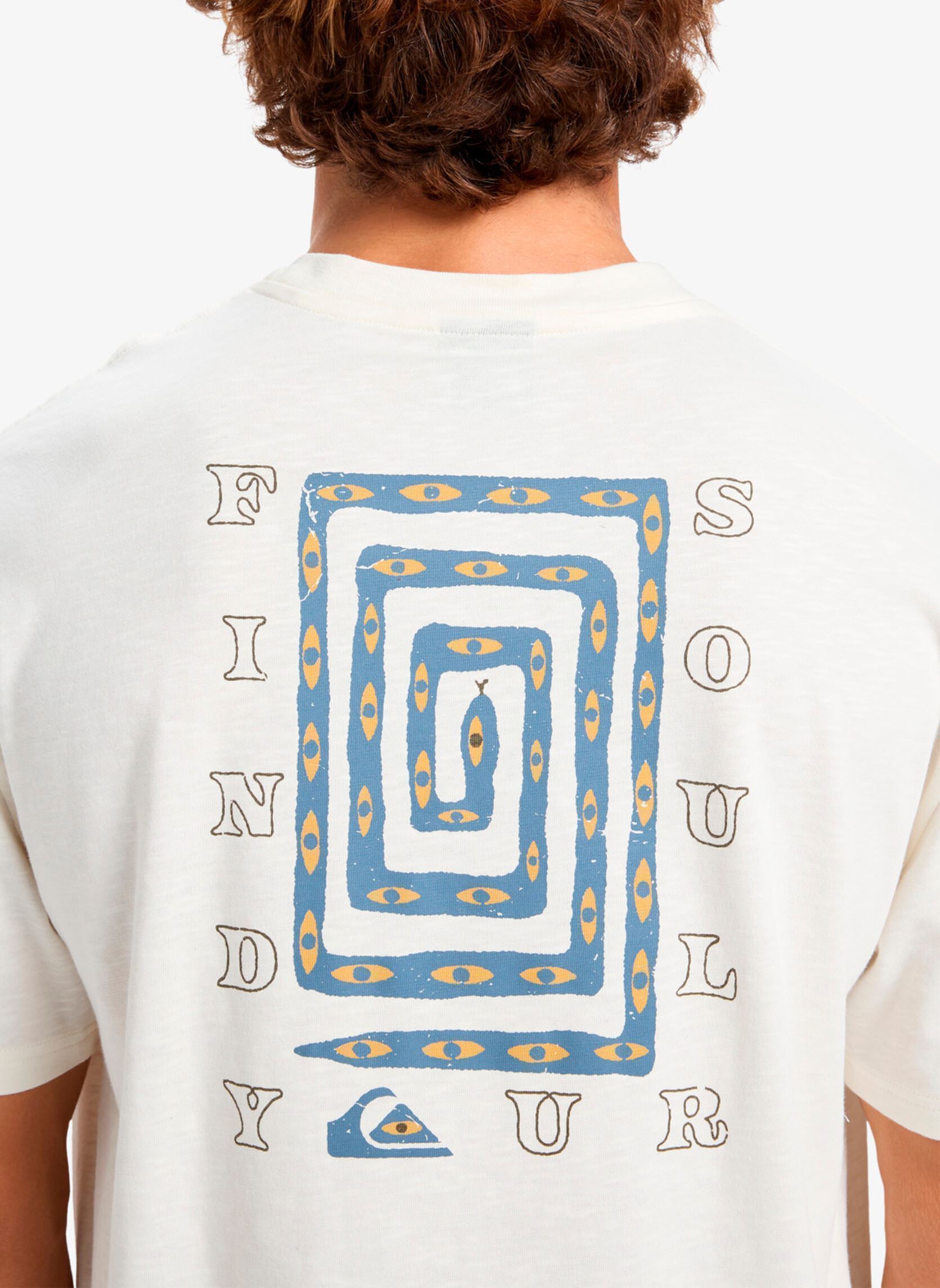Tee-shirts manches courtes Cl Soul Maze Ss homme blanc Quiksilver Tee-shirts manches courtes Cl Soul Maze Ss homme blanc SNOW WHITE