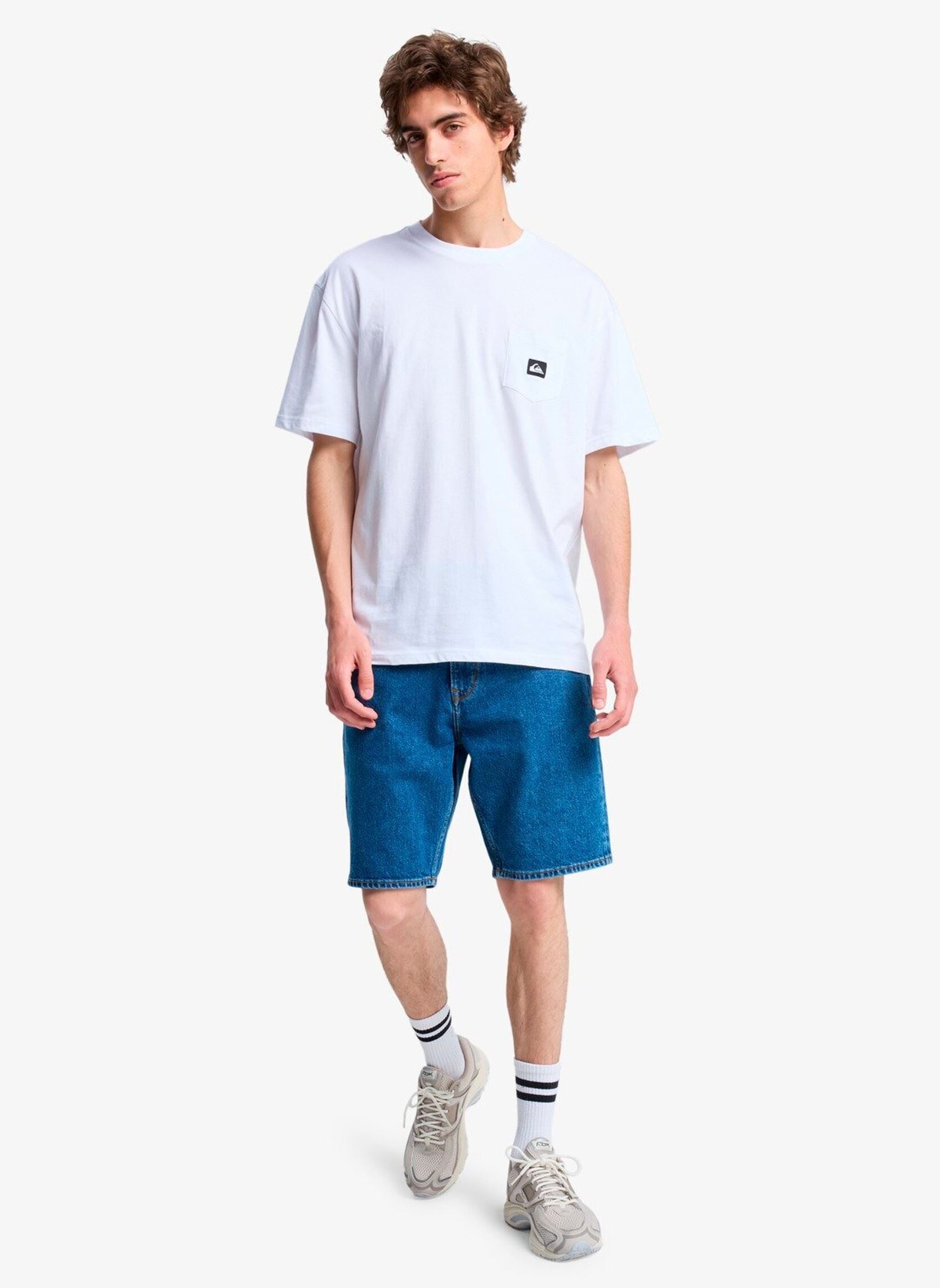Kurzarm-T-Shirts Salt Water Pocket Ss Tee herren weiß Quiksilver Kurzarm-T-Shirts Salt Water Pocket Ss Tee herren weiß WHITE