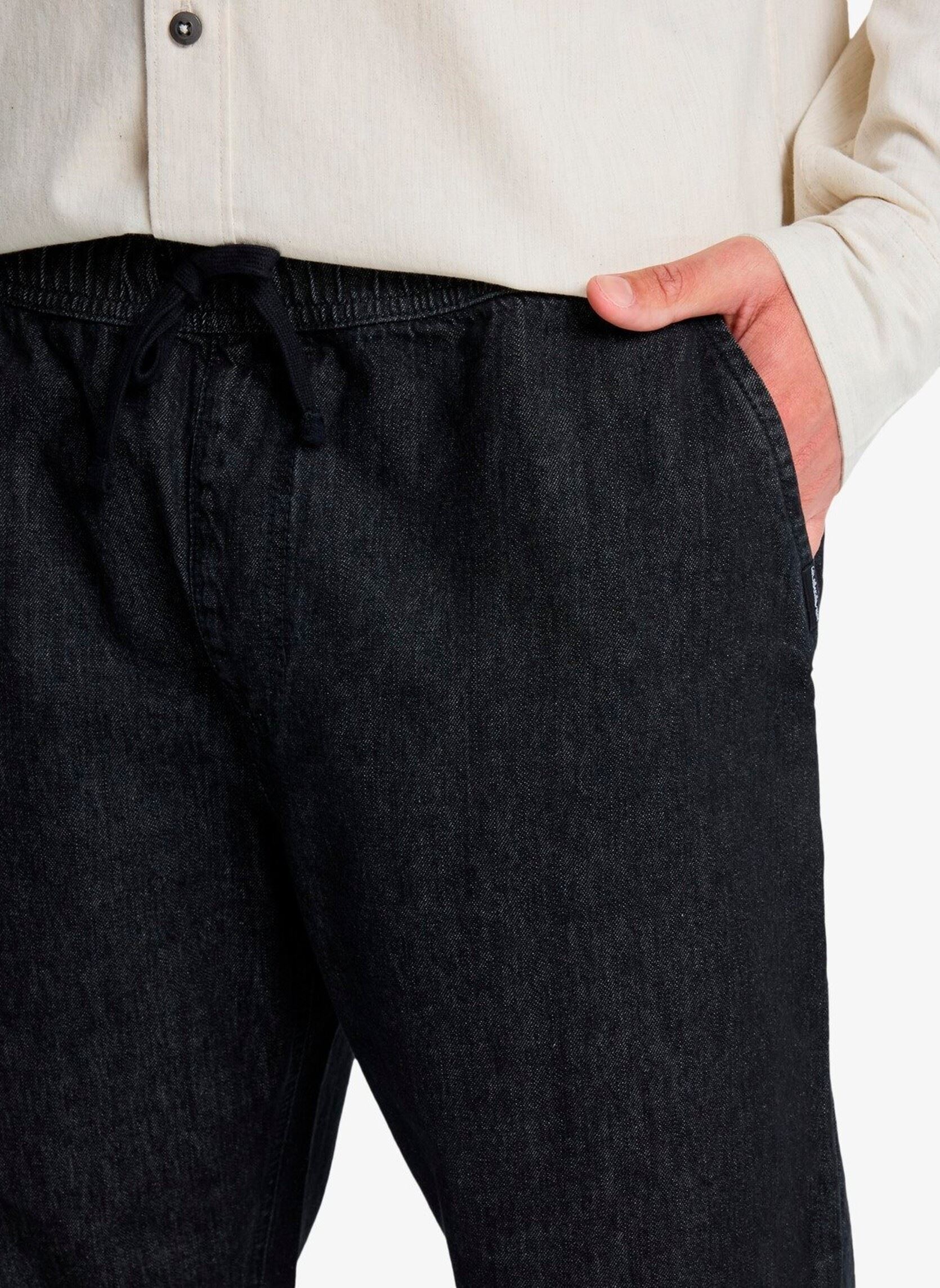 Jeans droit Taxer Regular Denim Pant homme noir Quiksilver Jeans droit Taxer Regular Denim Pant homme noir Black
