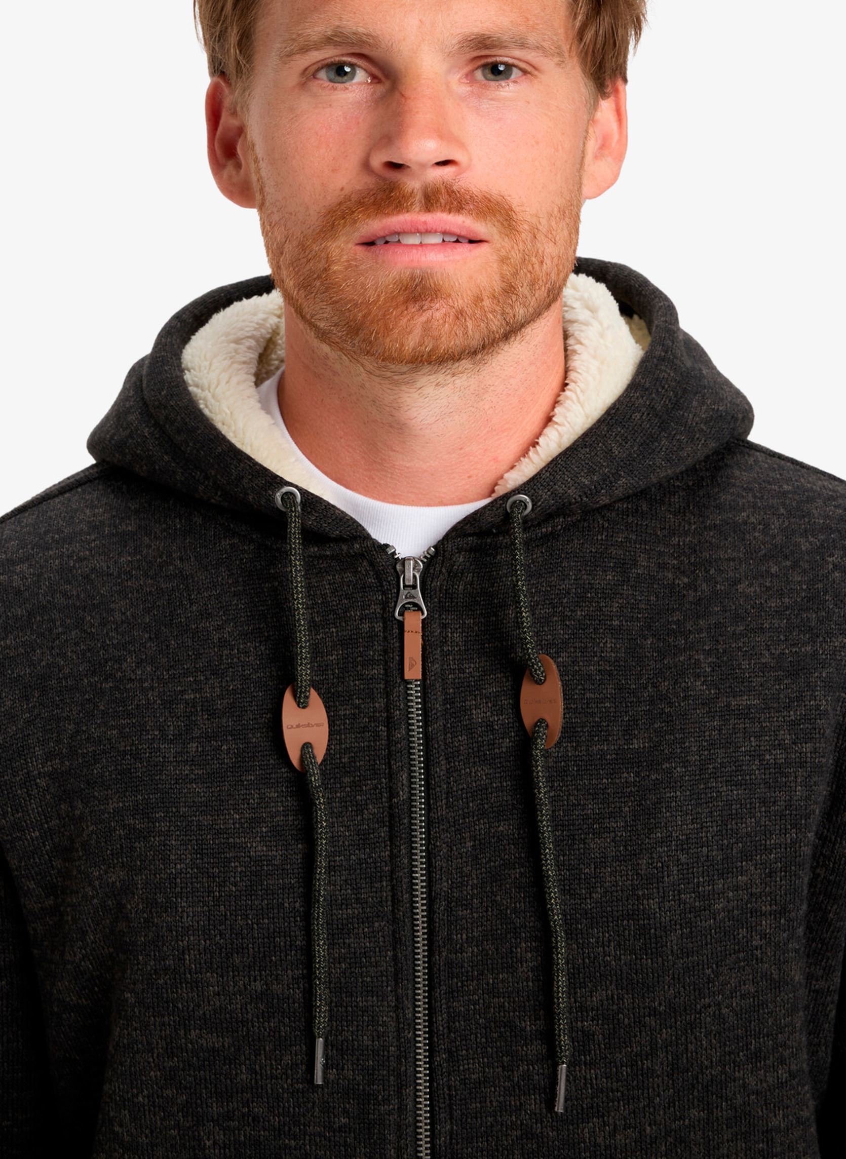 Sweats zippés Keller Sherpa EQYFT05112 homme noir Quiksilver Sweats zippés Keller Sherpa EQYFT05112 homme noir BLACK HEATHER