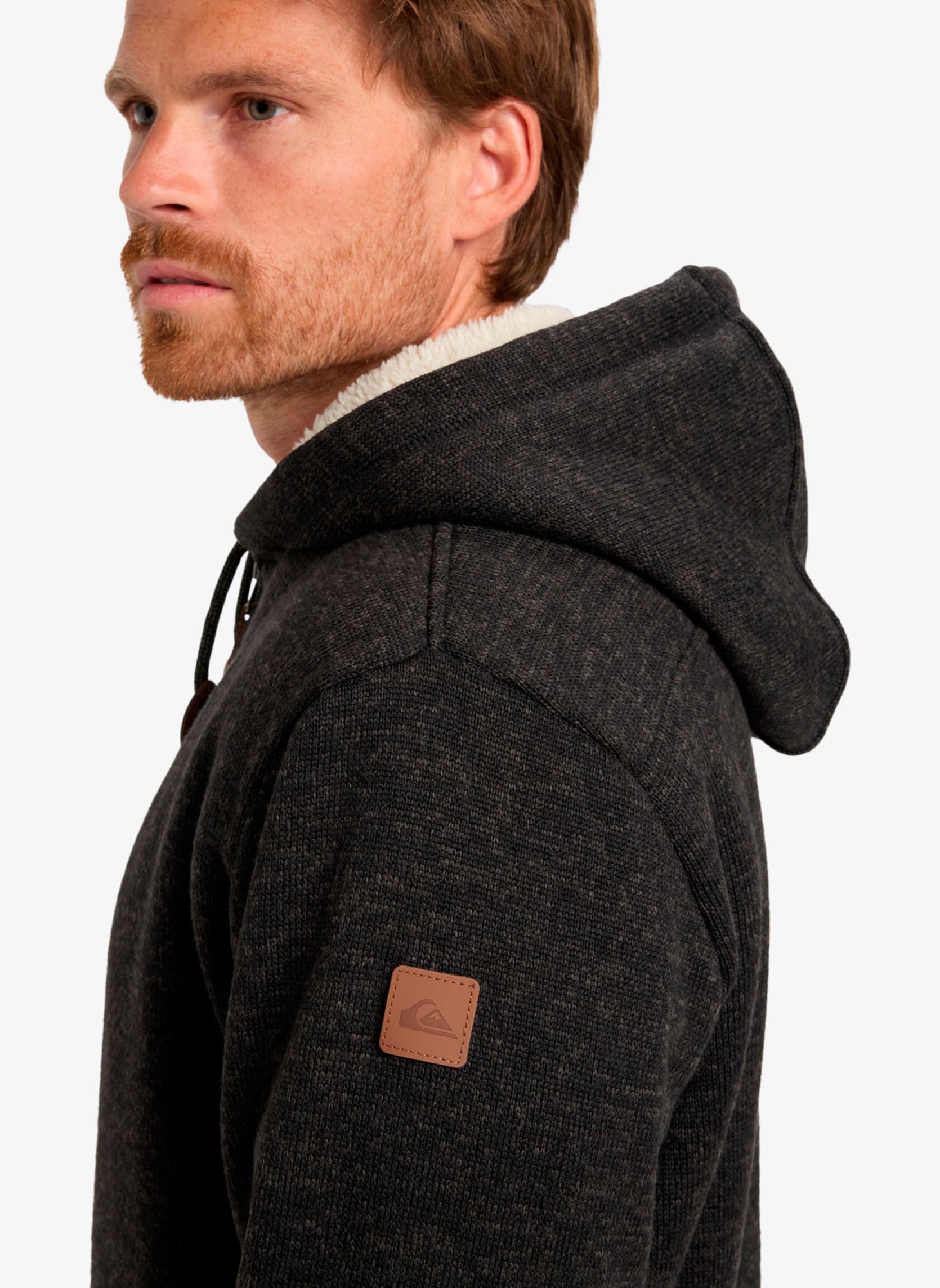 Sweats zippés Keller Sherpa EQYFT05112 homme noir Quiksilver Sweats zippés Keller Sherpa EQYFT05112 homme noir BLACK HEATHER