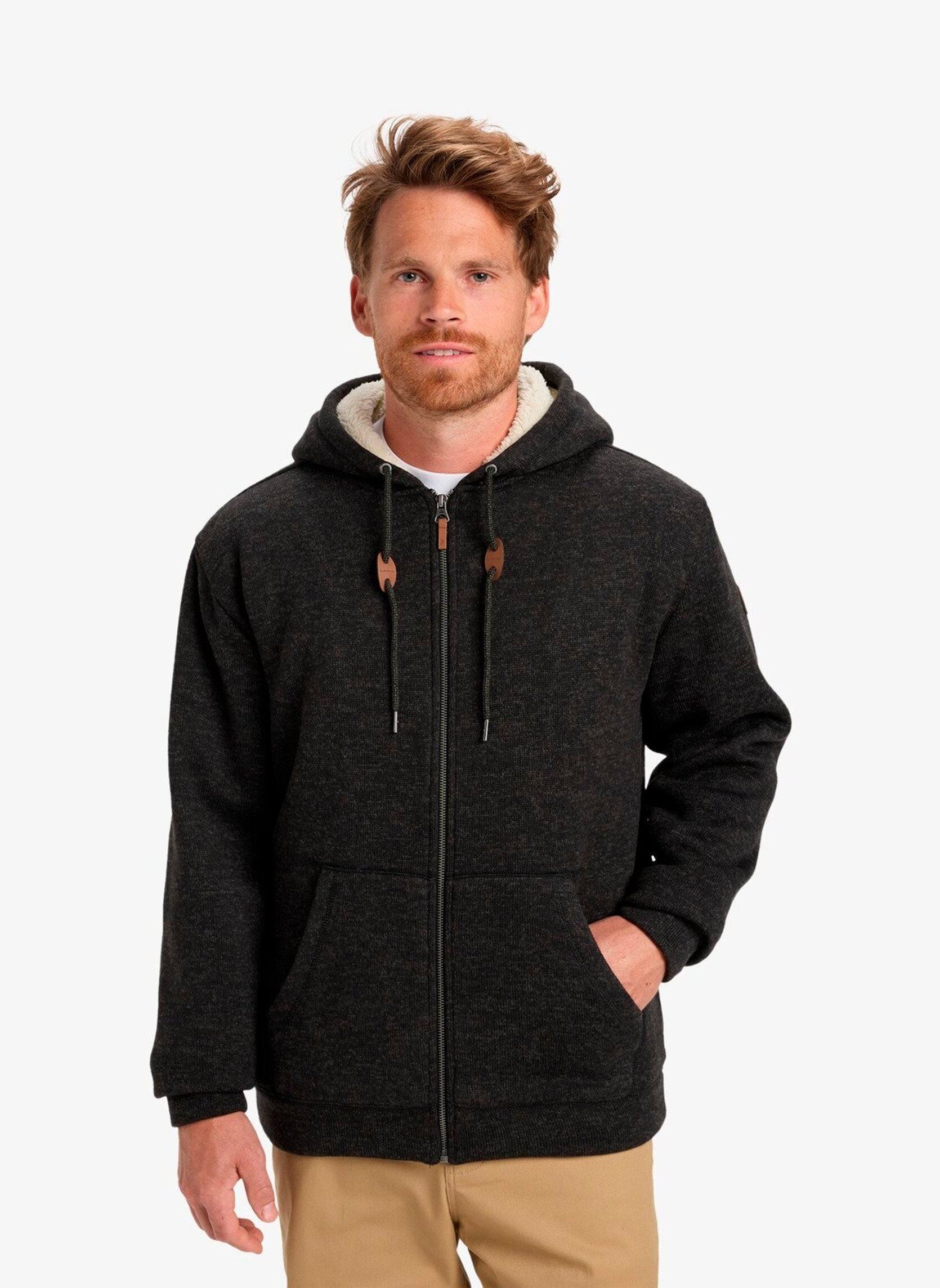 Sweats zippés Keller Sherpa EQYFT05112 homme noir Quiksilver Sweats zippés Keller Sherpa EQYFT05112 homme noir BLACK HEATHER
