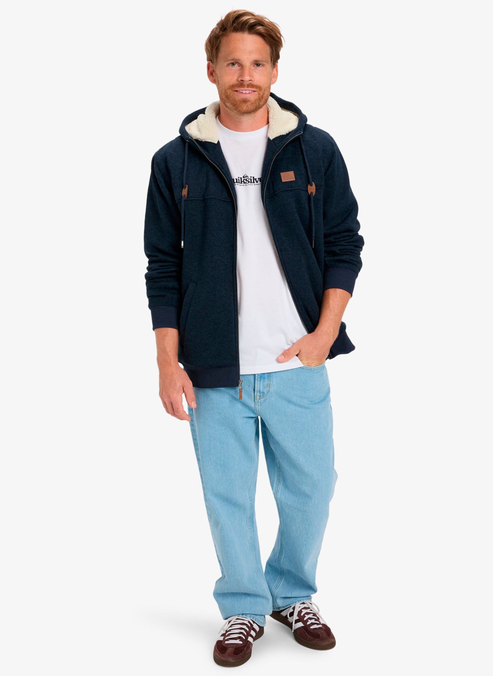 Sweats zippés Cypress Keller homme bleu Quiksilver Sweats zippés Cypress Keller homme bleu Dark Navy Heather