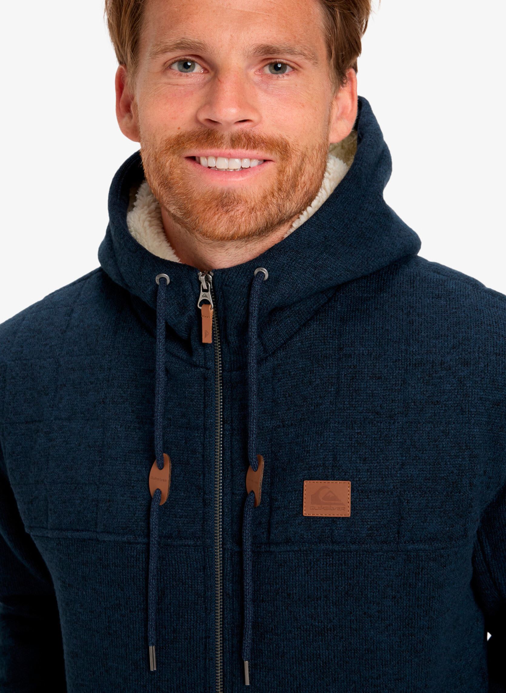 Sweats zippés Cypress Keller homme bleu Quiksilver Sweats zippés Cypress Keller homme bleu Dark Navy Heather