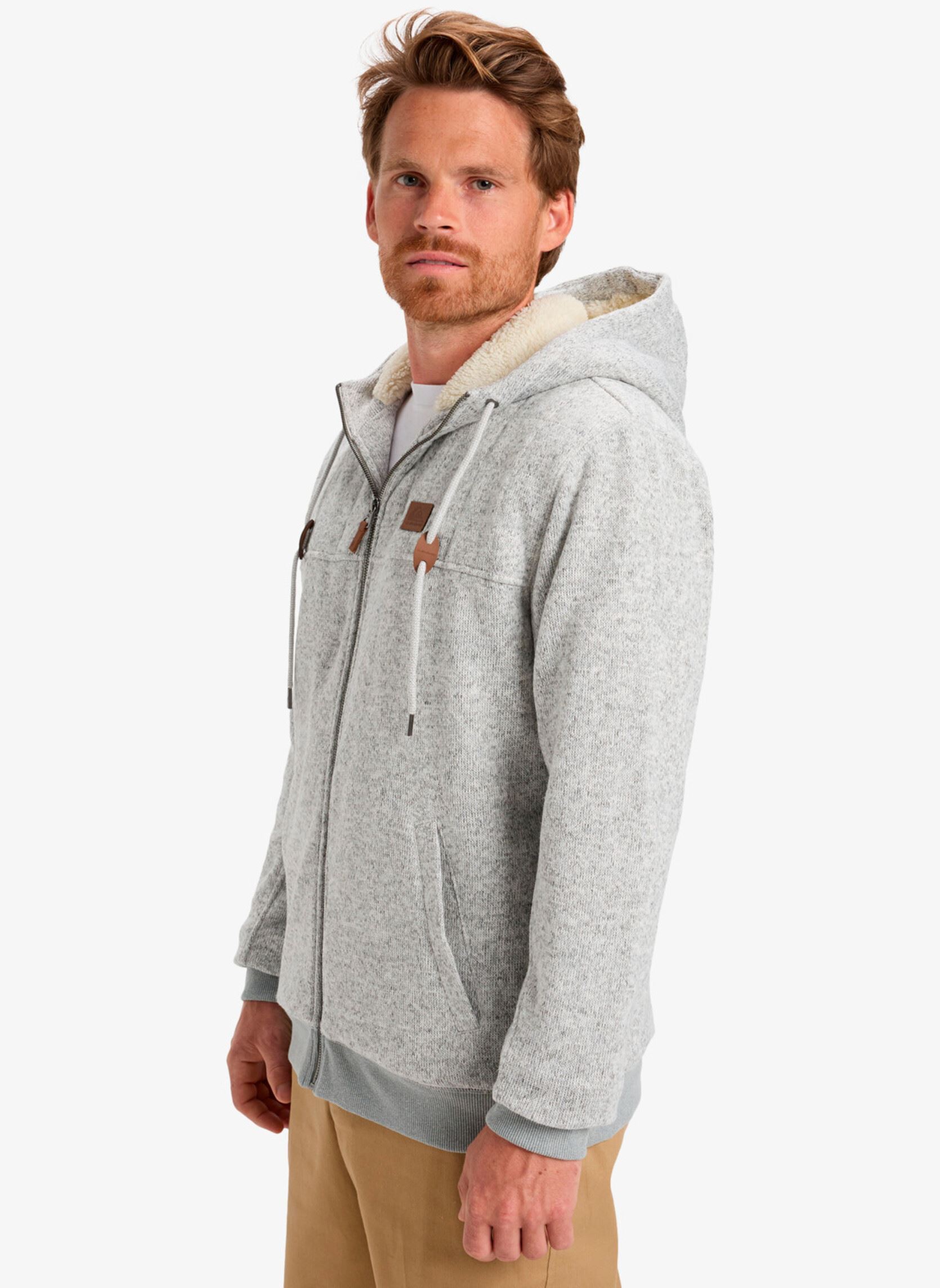 Sweaters met rits Cypress Keller heren grijs Quiksilver Sweaters met rits Cypress Keller heren grijs Light grey heather