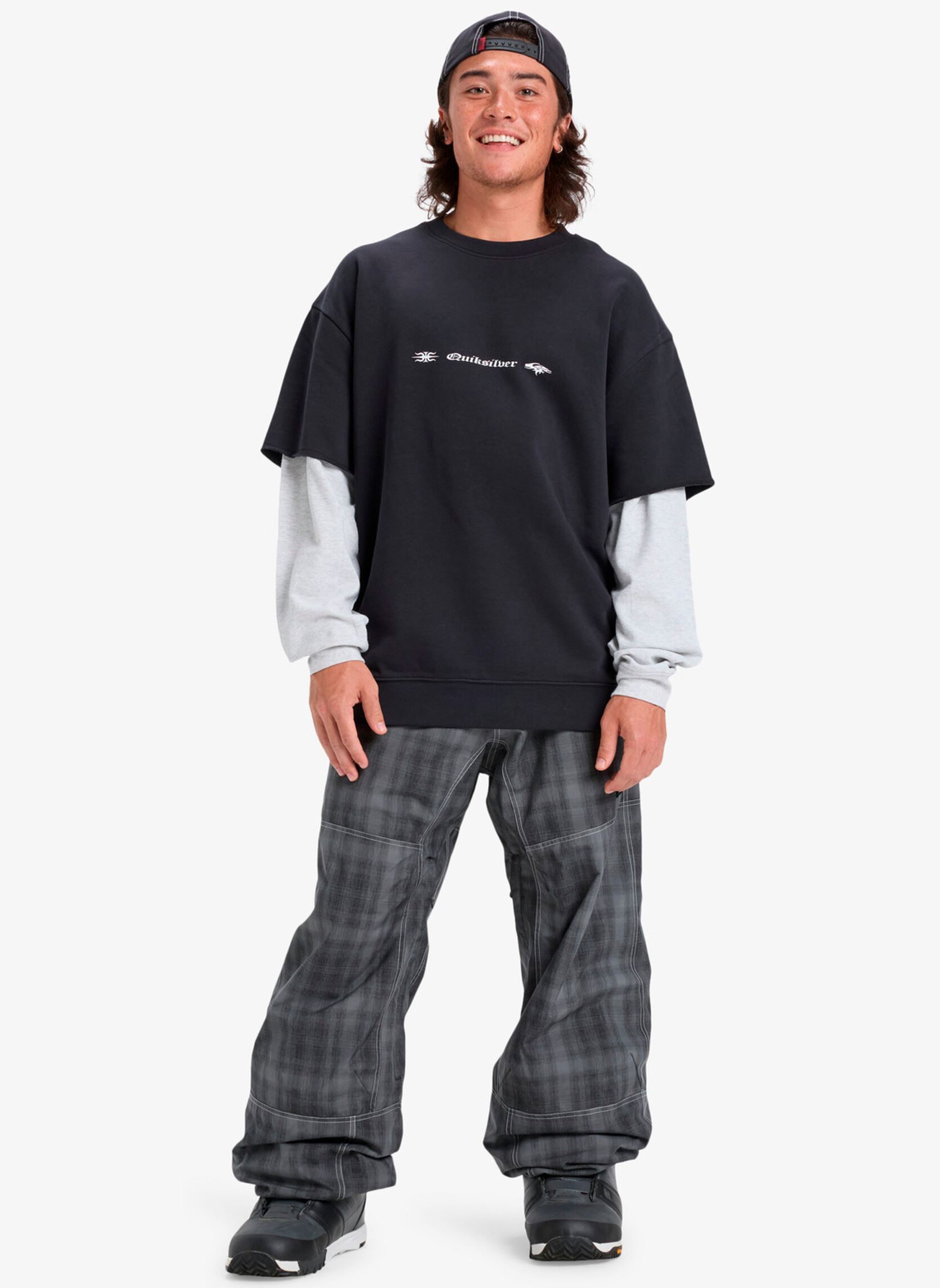 Sweats Openbar Crew homme noir Quiksilver Sweats Openbar Crew homme noir Black