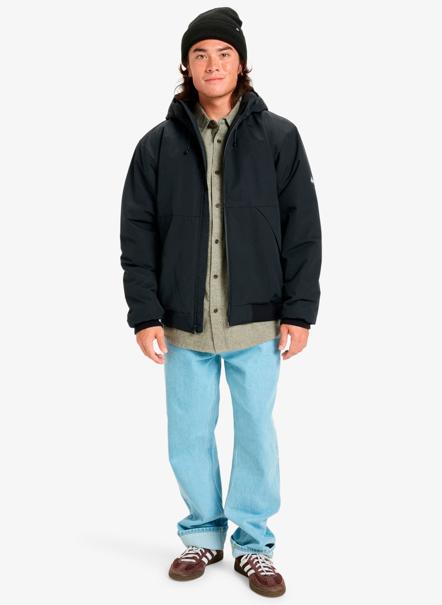 Blousons Brooks 3K Jacket homme noir Quiksilver Blousons Brooks 3K Jacket homme noir BLACK