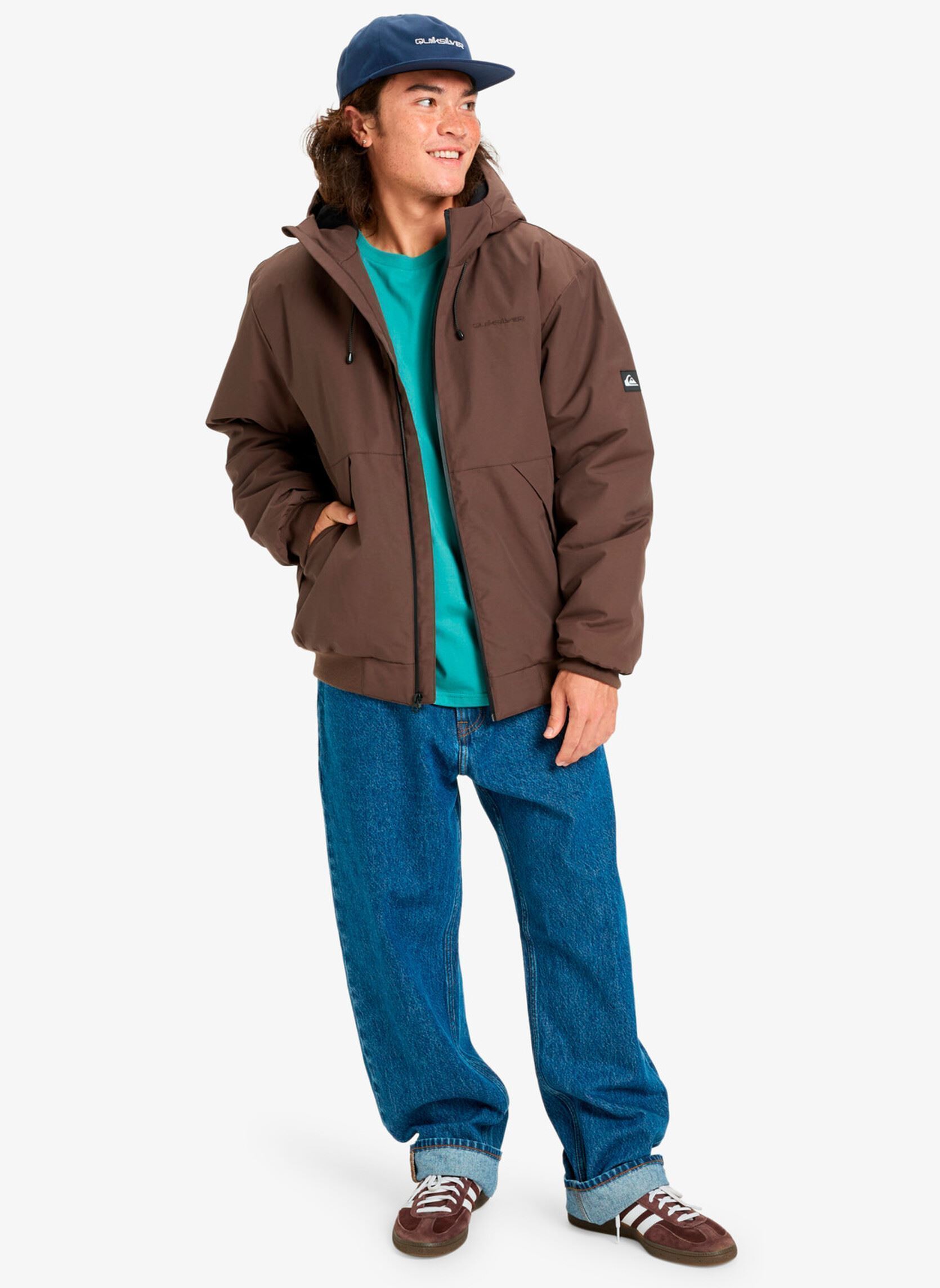 Blousons Brooks 3K Jacket homme marron Quiksilver Blousons Brooks 3K Jacket homme marron Chocolate Brown