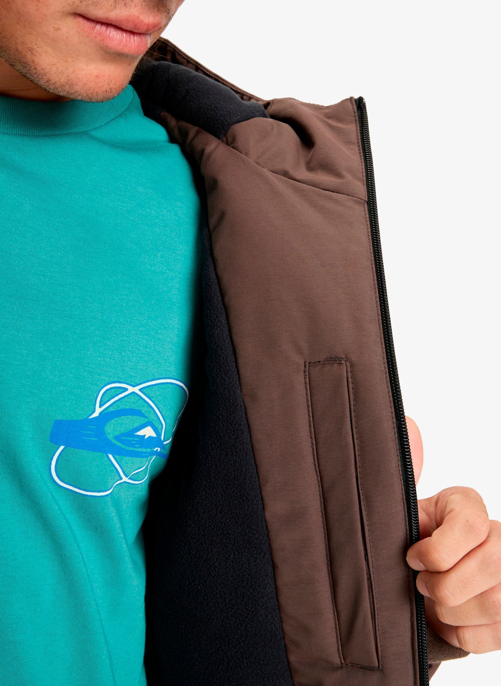 Blousons Brooks 3K Jacket homme marron Quiksilver Blousons Brooks 3K Jacket homme marron Chocolate Brown