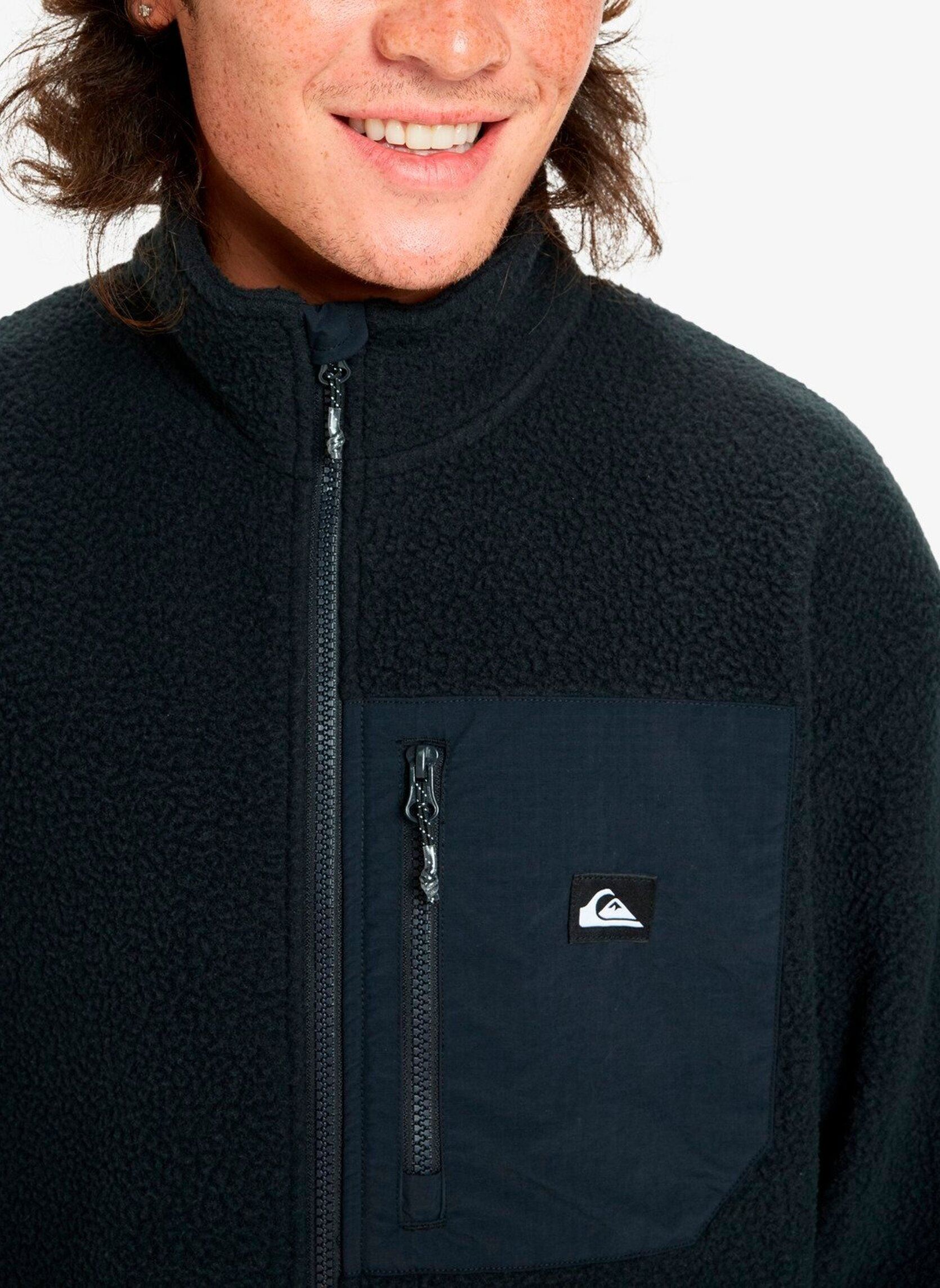 Fleece-Jacken Clean Coast Fz herren schwarz Quiksilver Fleece-Jacken Clean Coast Fz herren schwarz BLACK