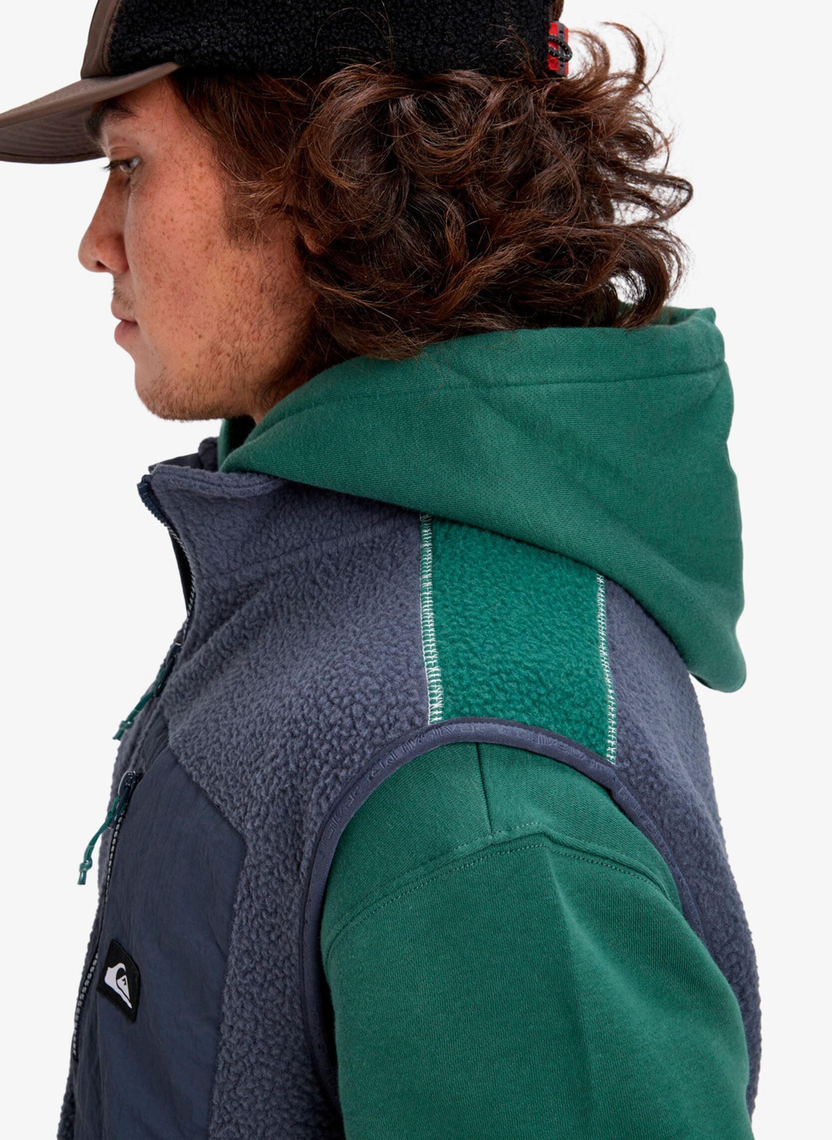 Pulls polaires Clean Coast Gilet homme bleu Quiksilver Pulls polaires Clean Coast Gilet homme bleu India Ink