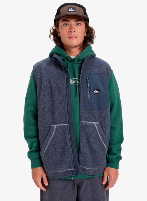 Quiksilver Pulls polaires Clean Coast Gilet homme bleu