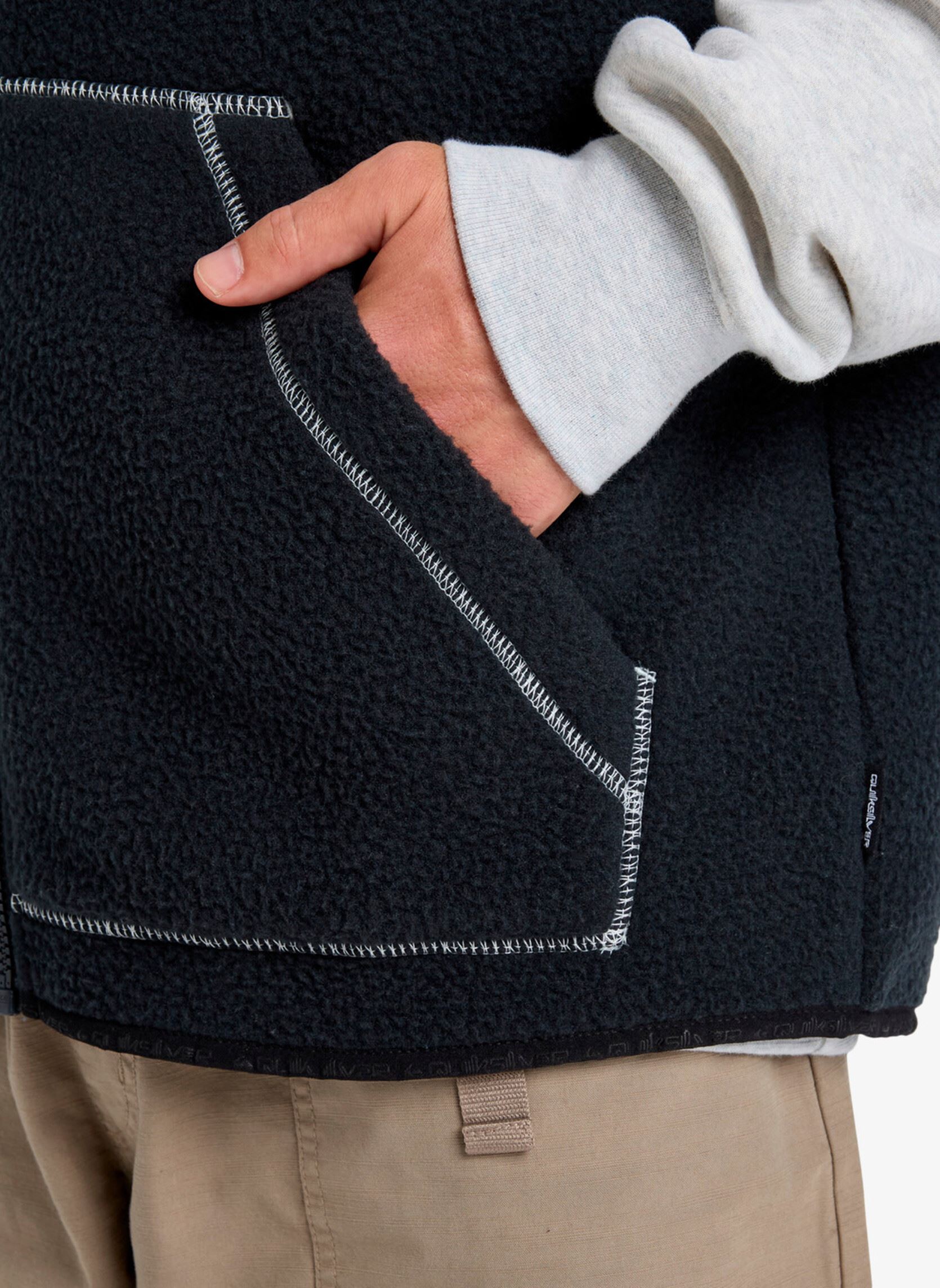 Pulls polaires Clean Coast Gilet homme noir Quiksilver Pulls polaires Clean Coast Gilet homme noir Black