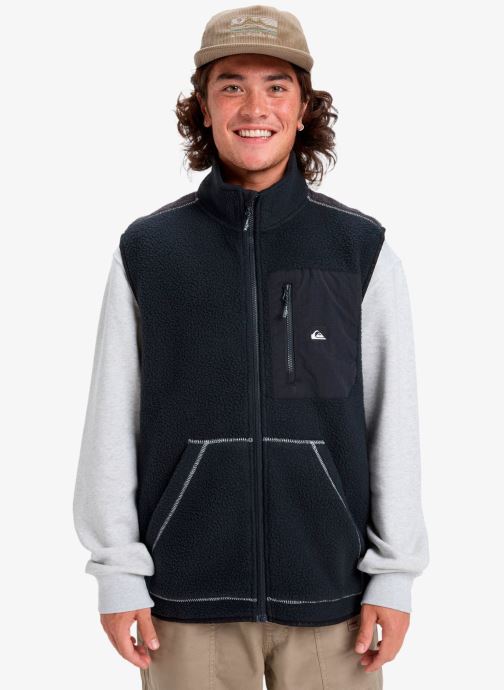 Quiksilver Pulls polaires Clean Coast Gilet homme noir