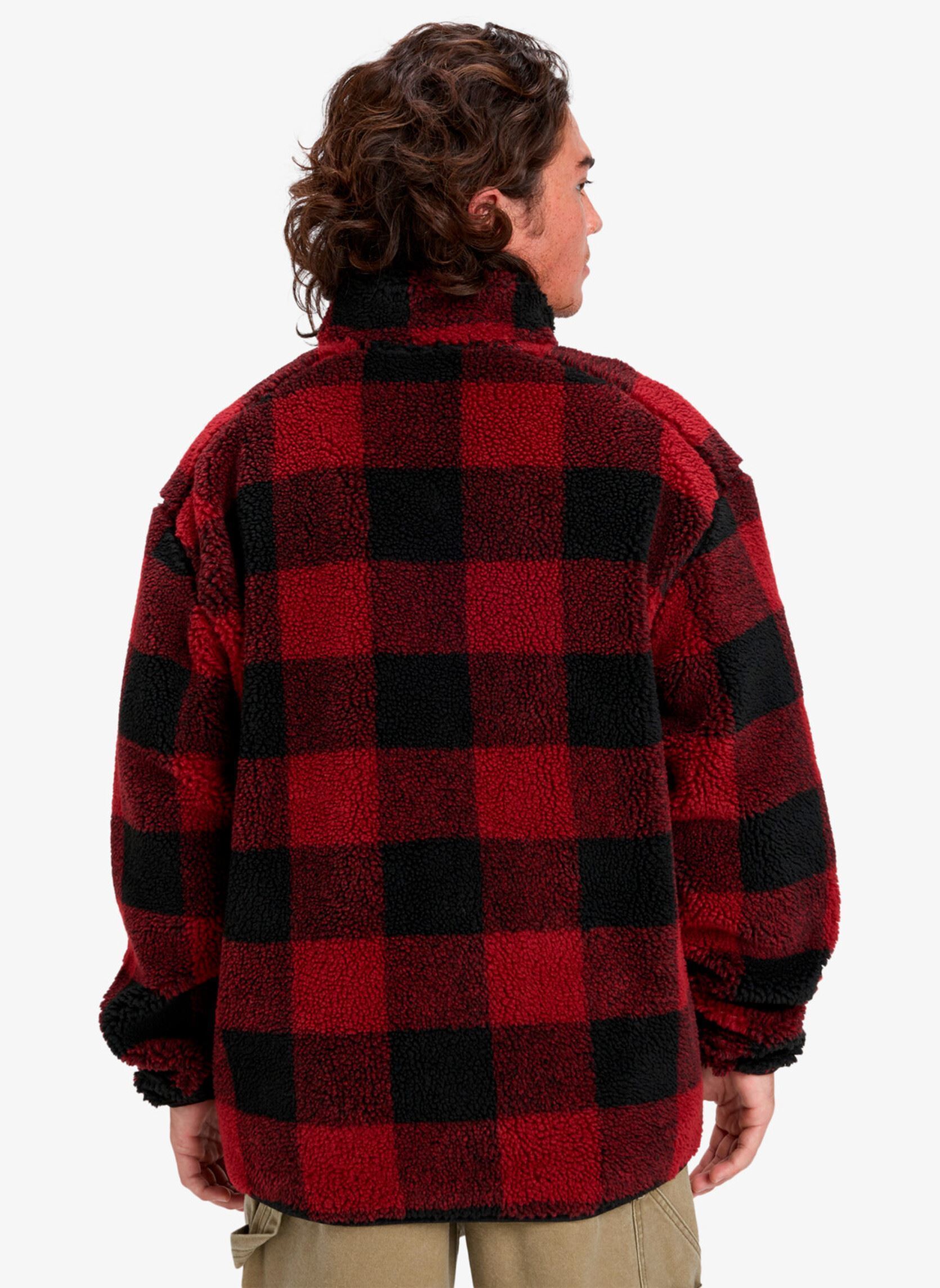 Fleece truien Mercury Woodlands Sherpa heren bordeaux Quiksilver Fleece truien Mercury Woodlands Sherpa heren bordeaux Woodlands Biking Red