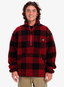 Fleece truien Mercury Woodlands Sherpa heren bordeaux Quiksilver Fleece truien Mercury Woodlands Sherpa heren bordeaux Woodlands Biking Red