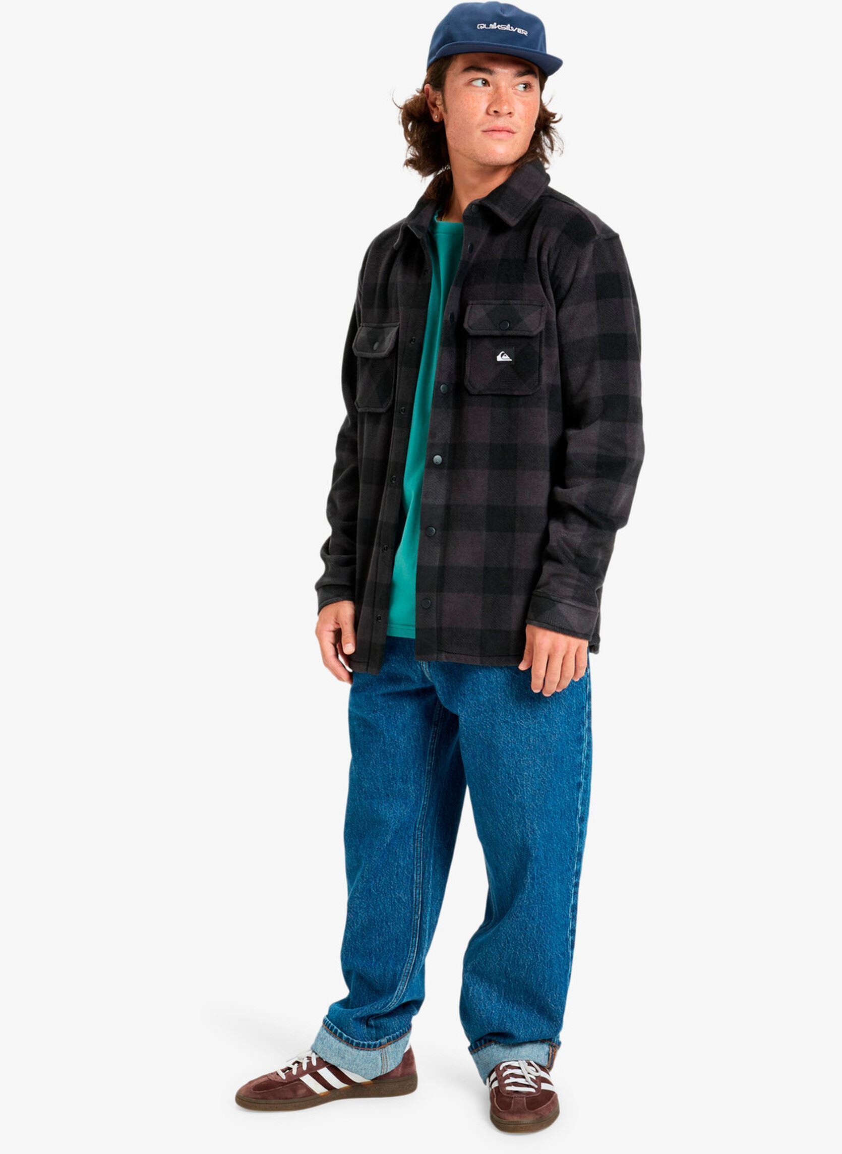 Hemden Bering Strait Check Shirt herren schwarz Quiksilver Hemden Bering Strait Check Shirt herren schwarz Black Northsea Plaid