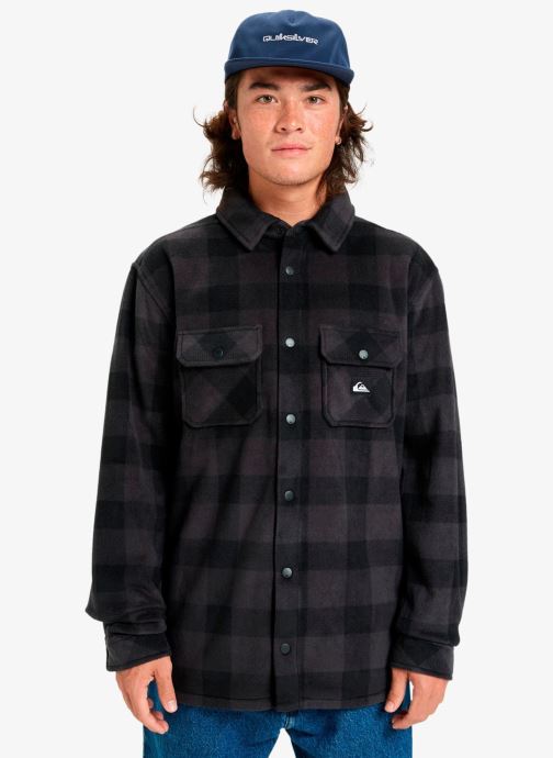 Quiksilver Hemden Bering Strait Check Shirt heren zwart
