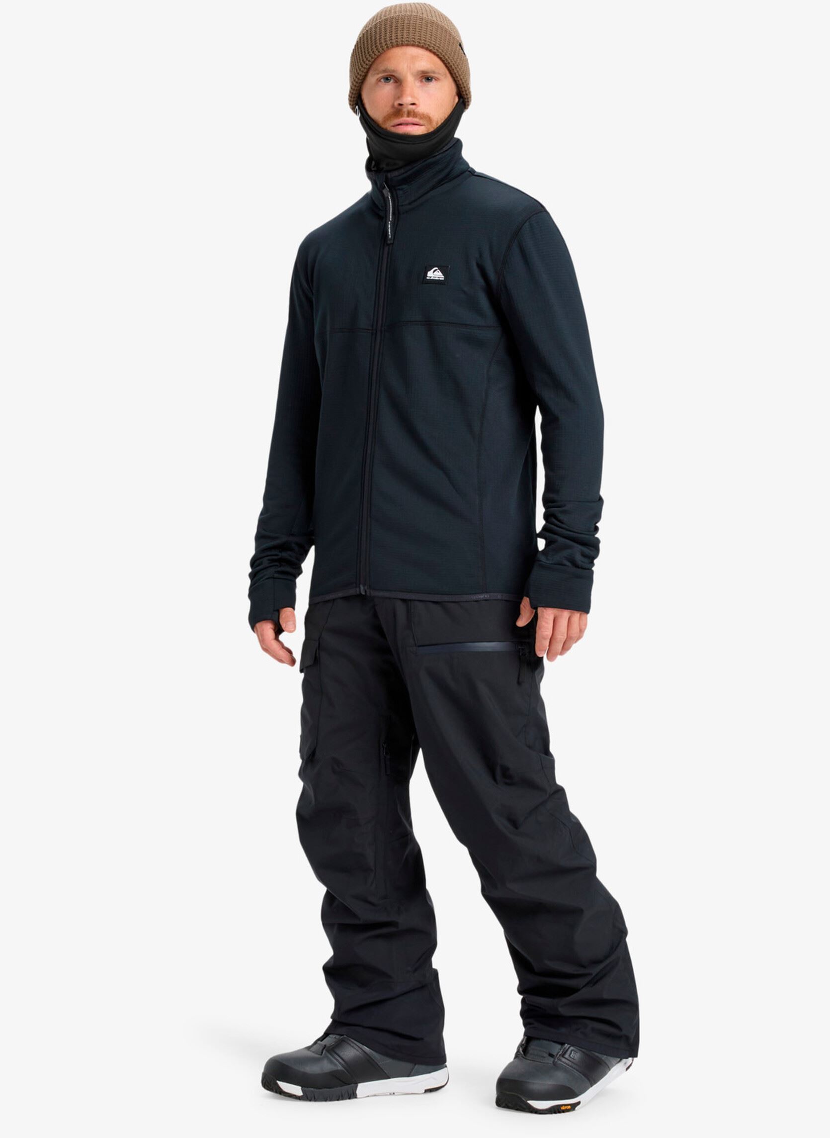Sweats zippés Steep Point Fz Fleece homme noir Quiksilver Sweats zippés Steep Point Fz Fleece homme noir True black