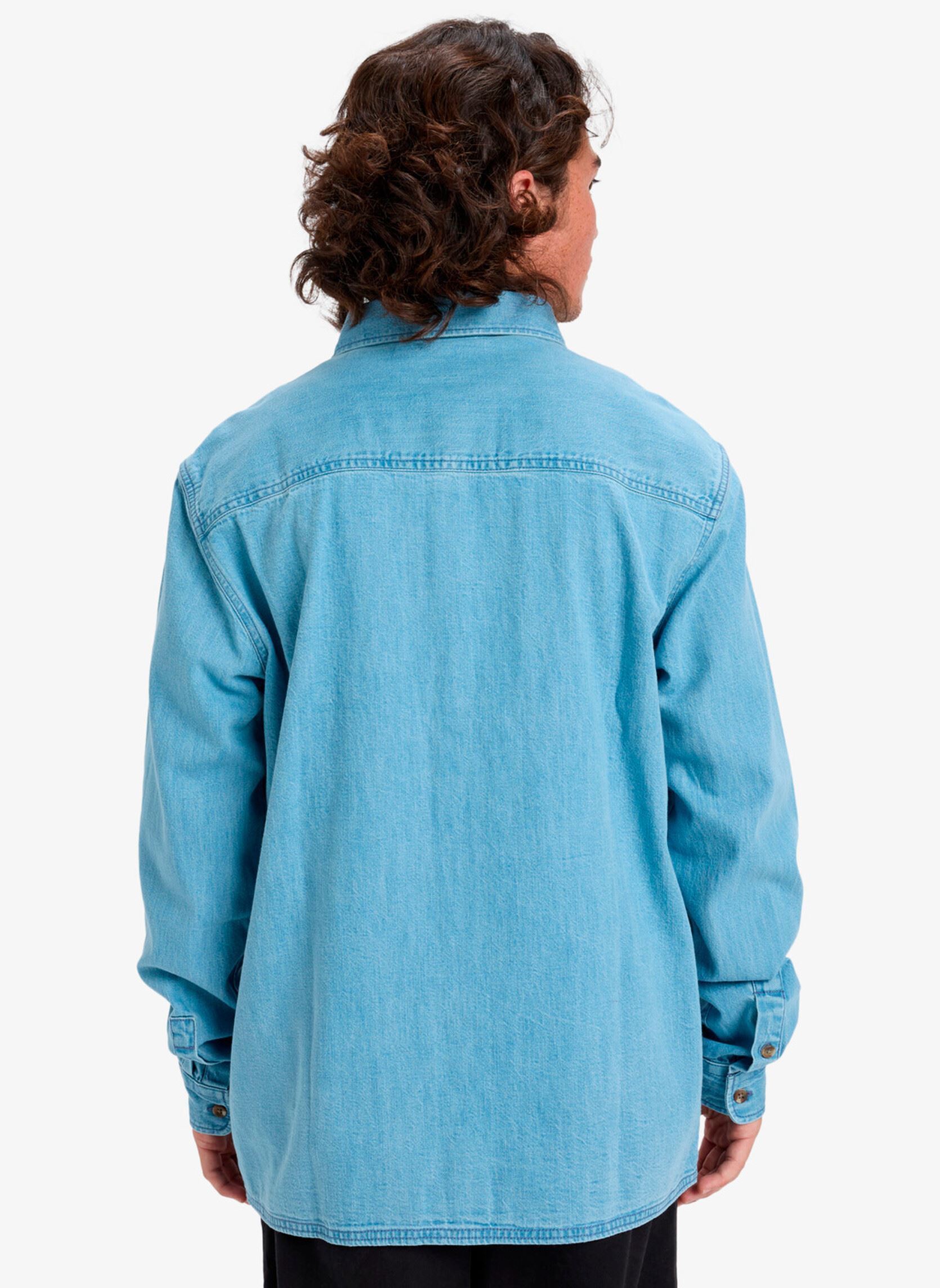 Hemden Bozeman Denim Ls Shirt herren blau Quiksilver Hemden Bozeman Denim Ls Shirt herren blau Flint stone