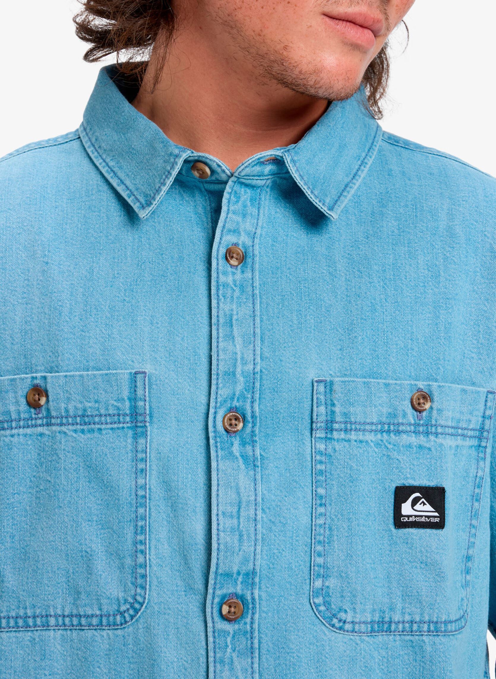 Hemden Bozeman Denim Ls Shirt herren blau Quiksilver Hemden Bozeman Denim Ls Shirt herren blau Flint stone