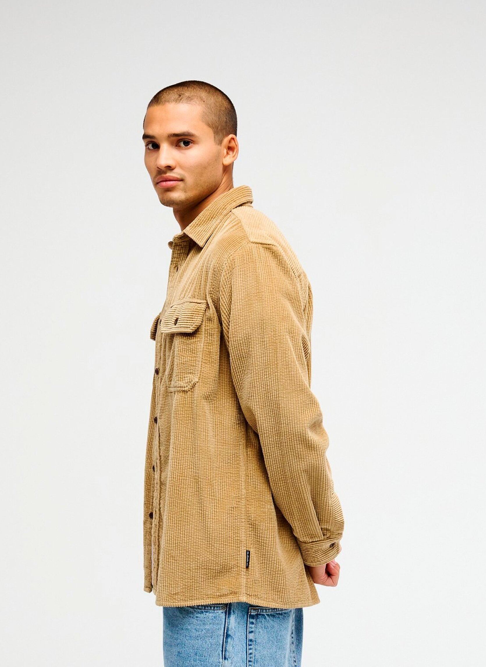 Hemden Venture Cord heren beige Quiksilver Hemden Venture Cord heren beige KELP
