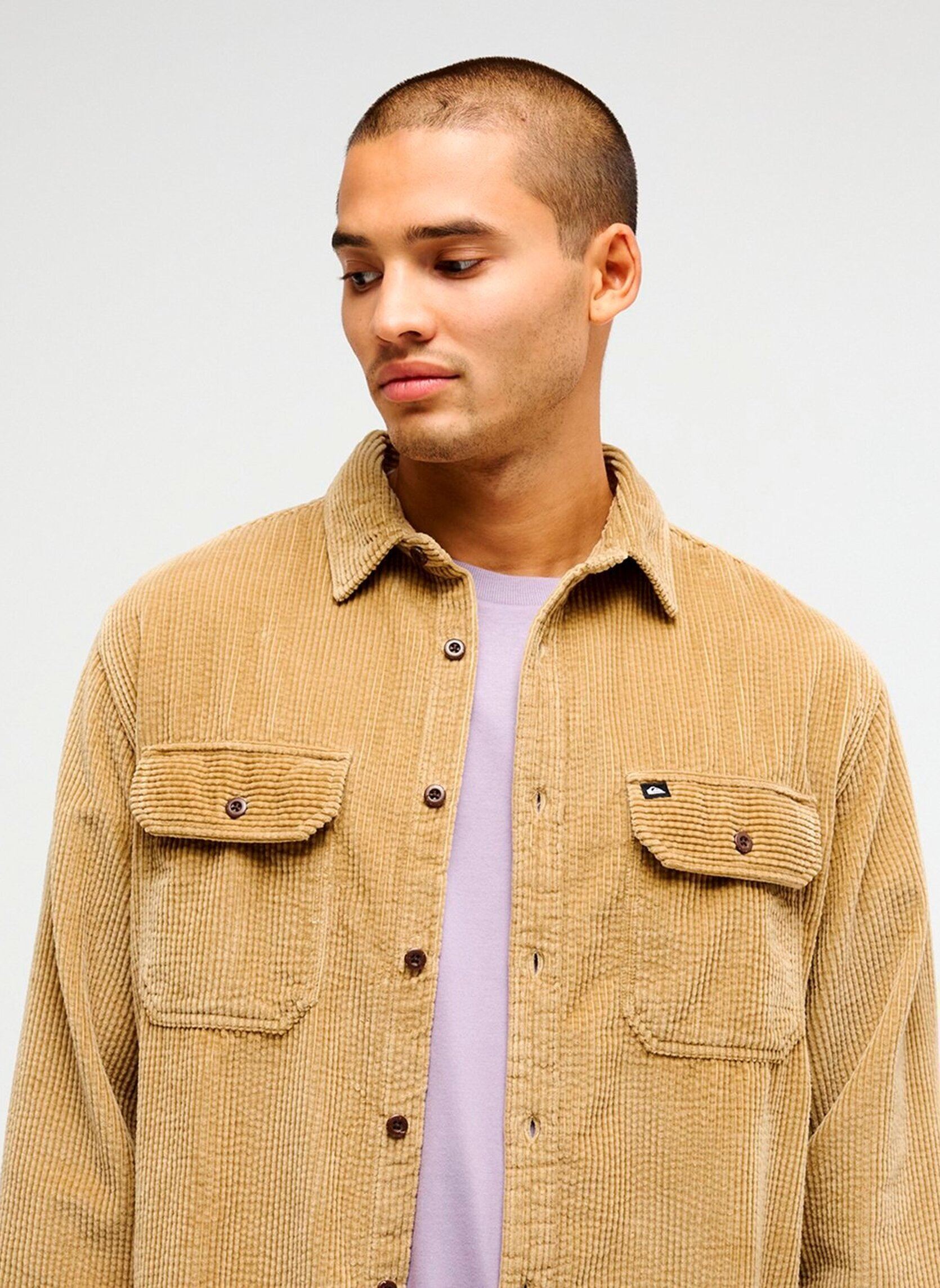 Hemden Venture Cord heren beige Quiksilver Hemden Venture Cord heren beige KELP