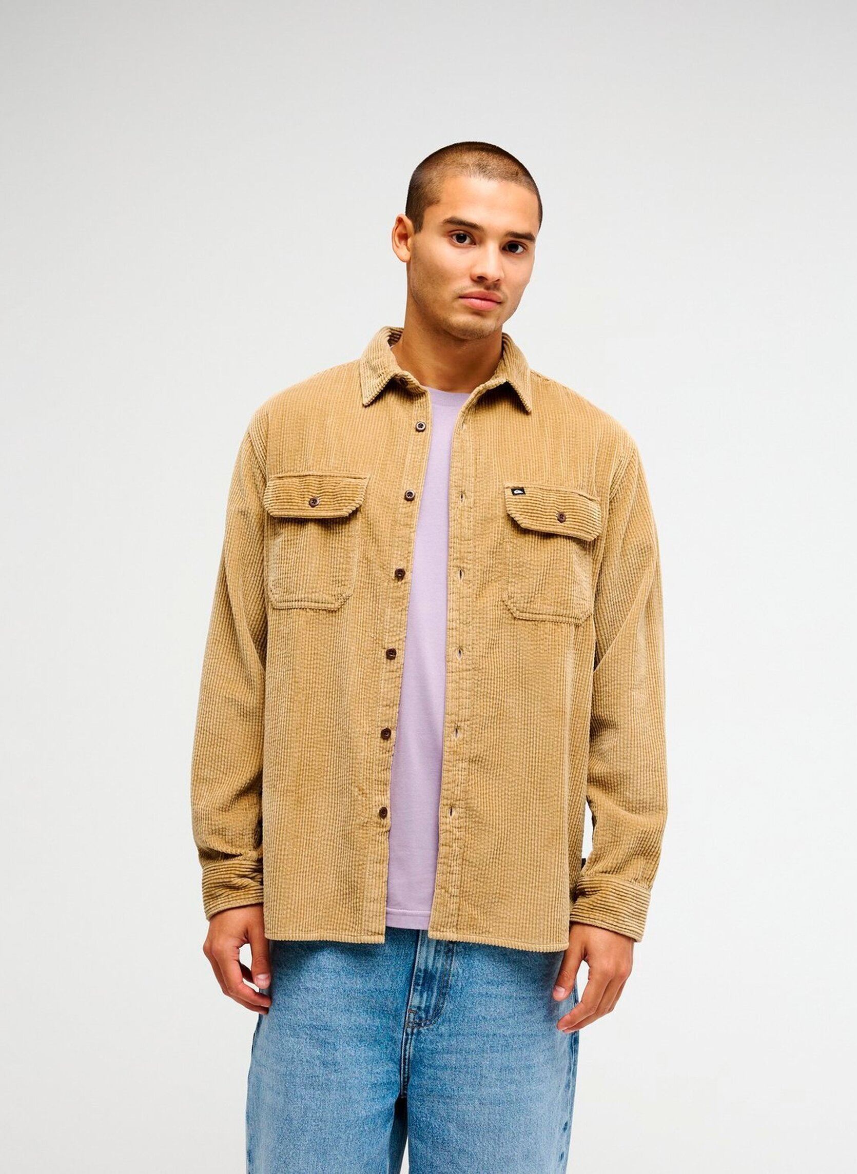Hemden Venture Cord heren beige Quiksilver Hemden Venture Cord heren beige KELP