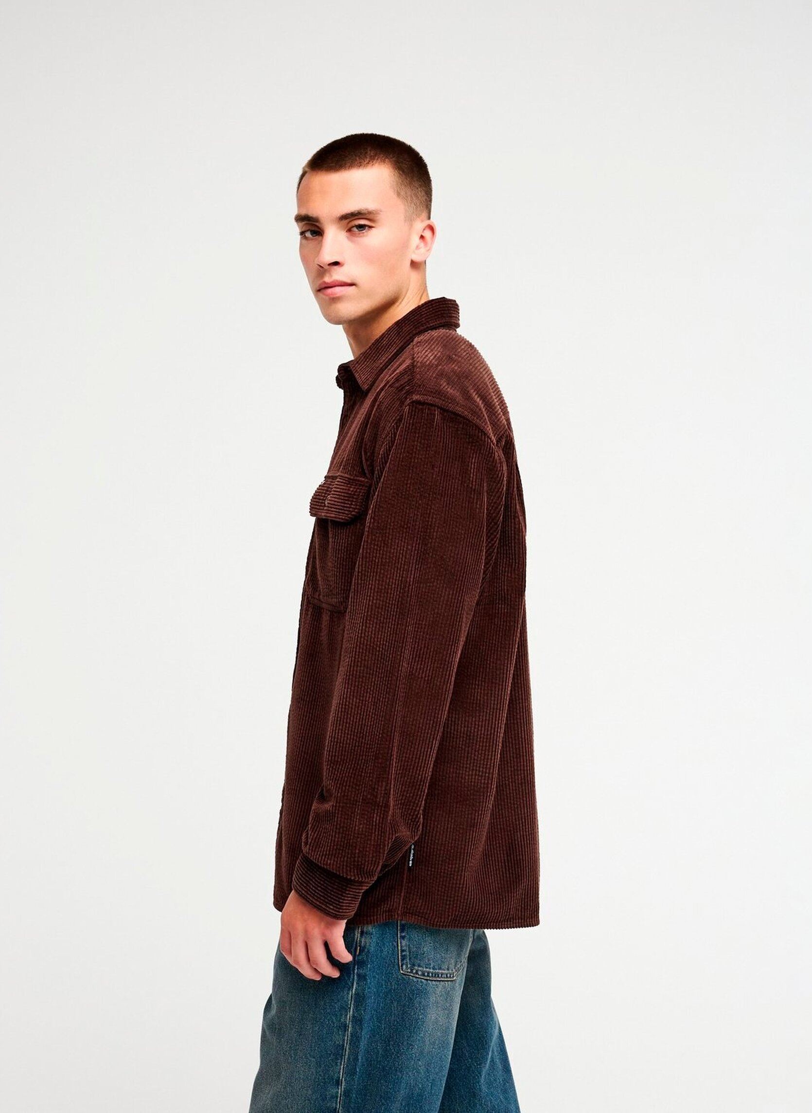 Hemden Venture Cord heren bruin Quiksilver Hemden Venture Cord heren bruin JAVA