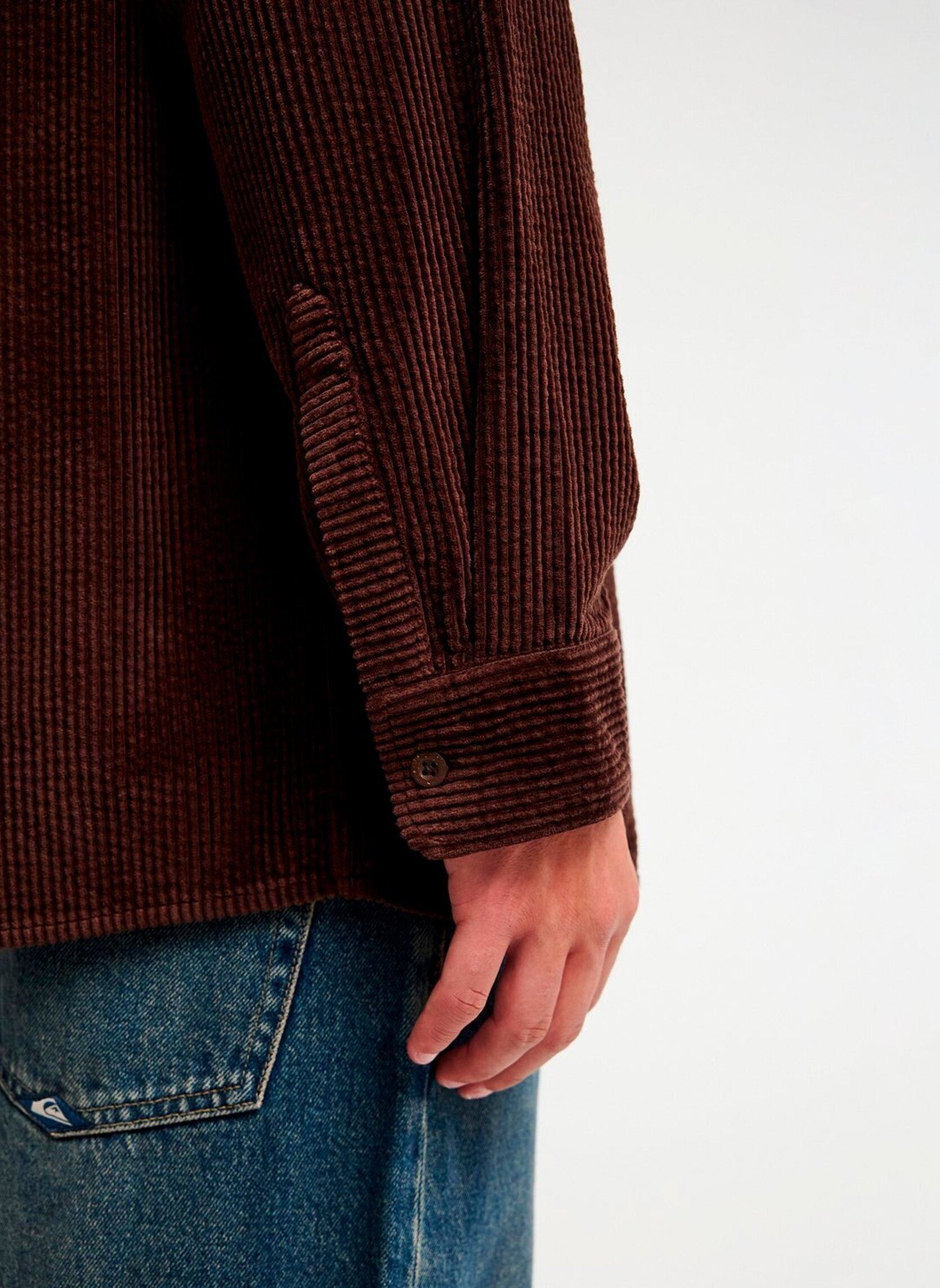 Hemden Venture Cord heren bruin Quiksilver Hemden Venture Cord heren bruin JAVA