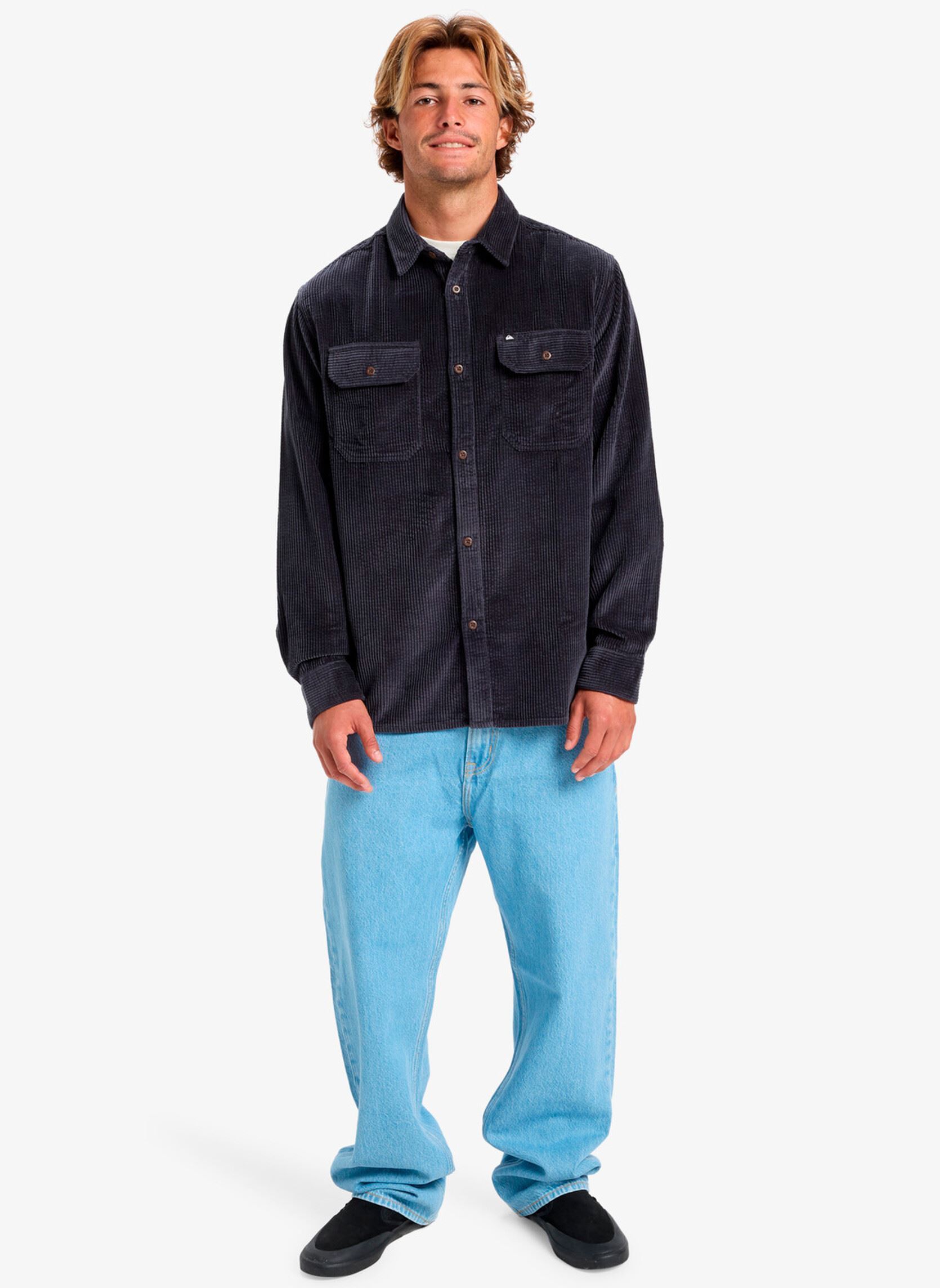 Hemden Venture Cord herren blau Quiksilver Hemden Venture Cord herren blau India Ink